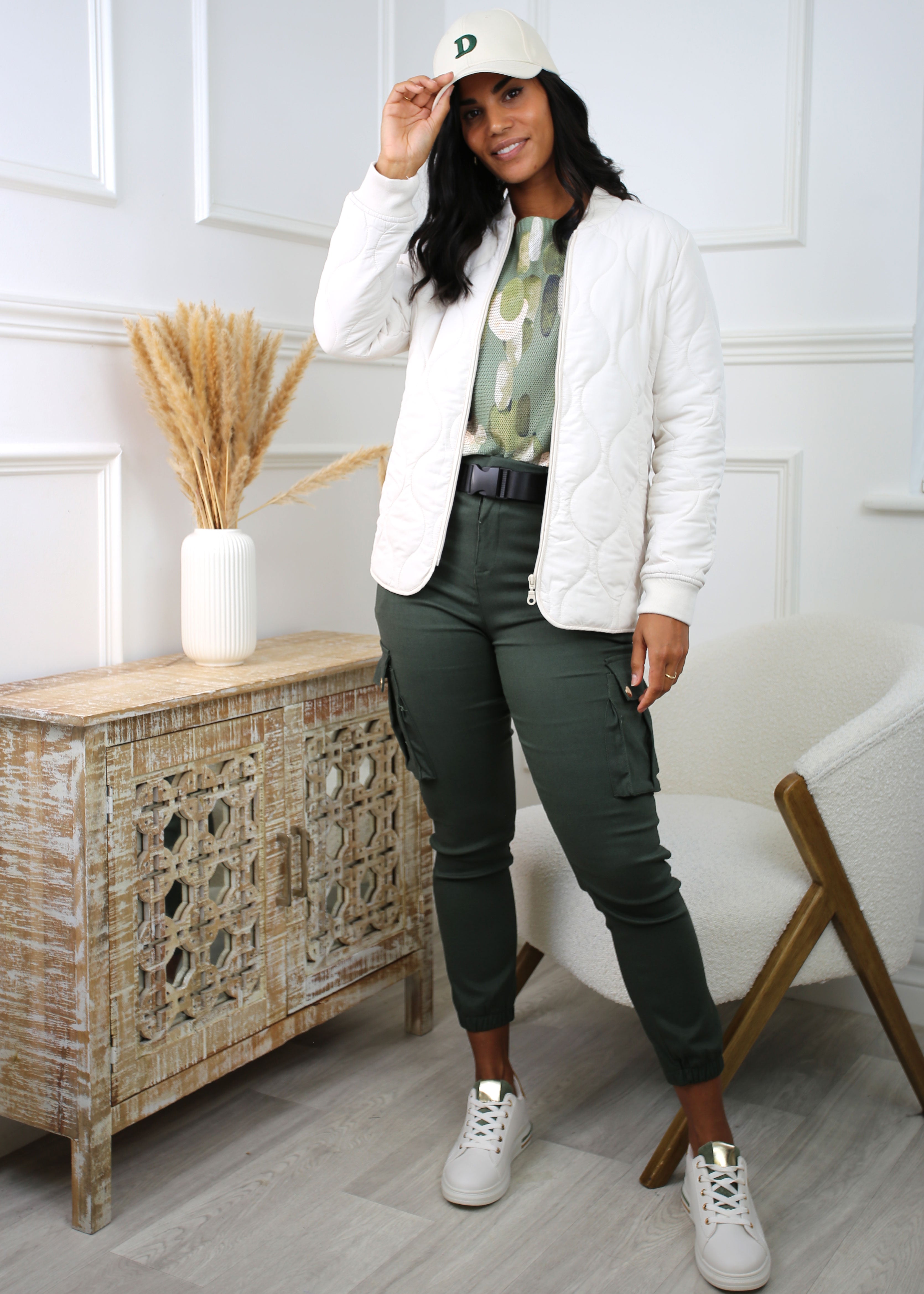 Nancy Green Circle Print Top