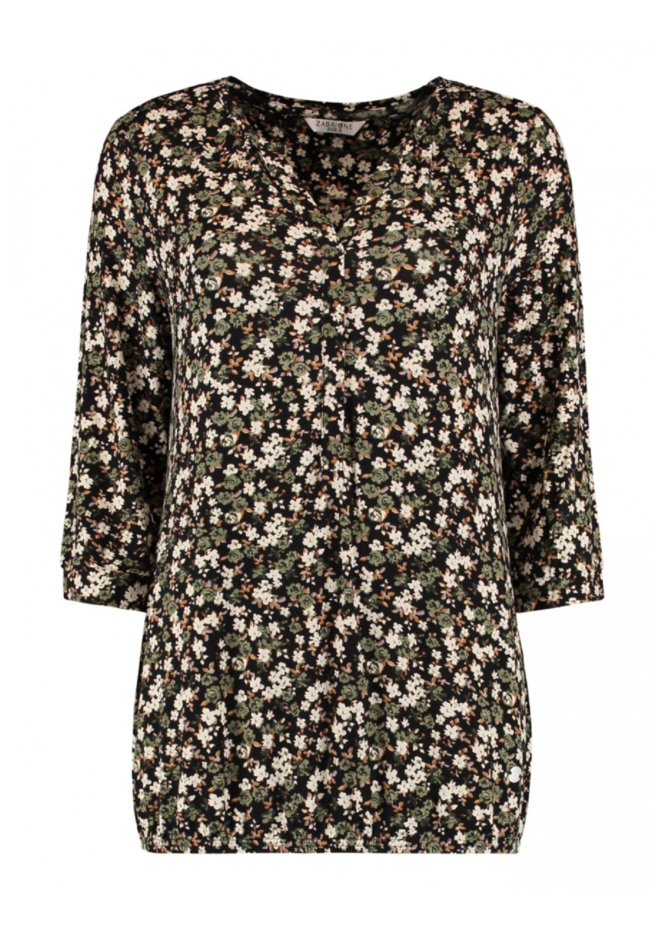 Talia Khaki Floral Blouse