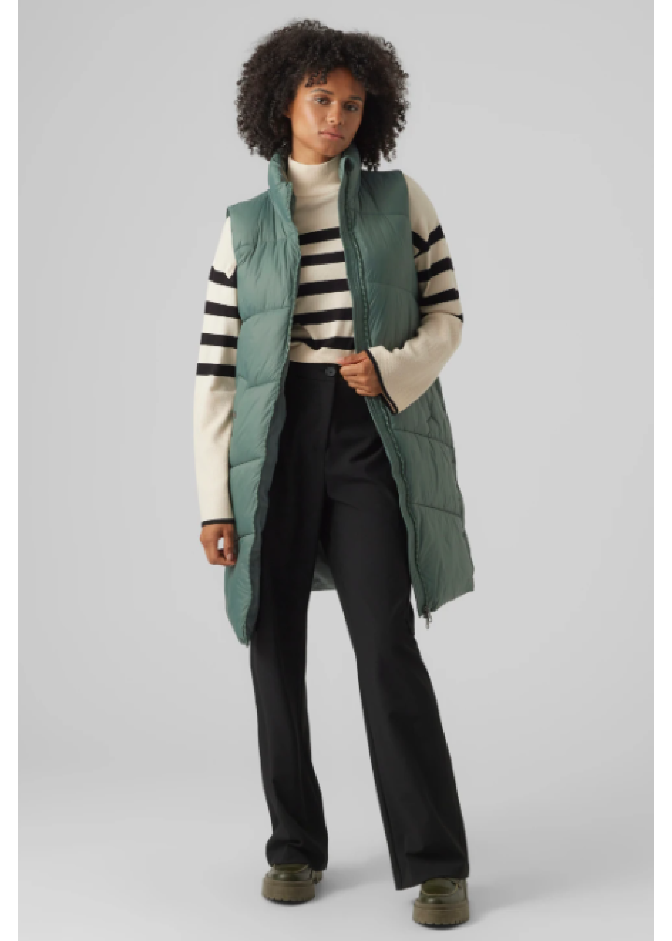 Uppsala Dark Green Padded Gilet