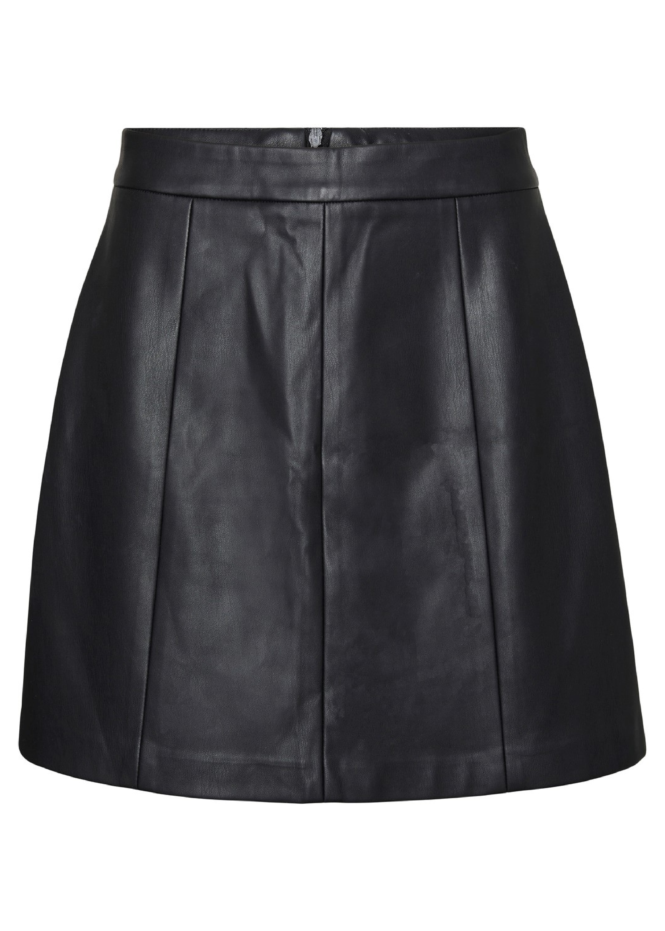 Miamai Black Faux Leather Mini Skirt
