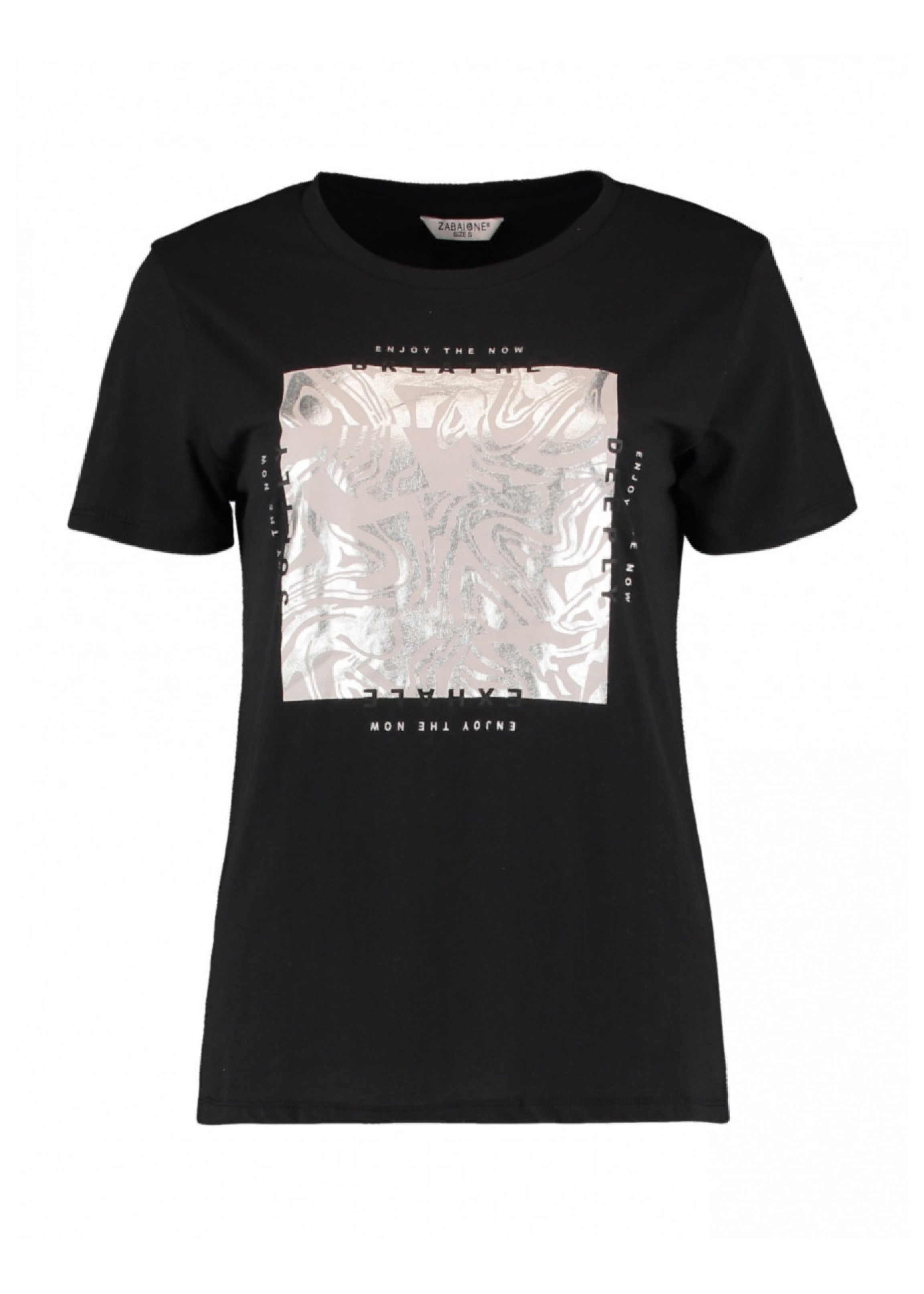 Brooklyn Black Foil Square T-Shirt