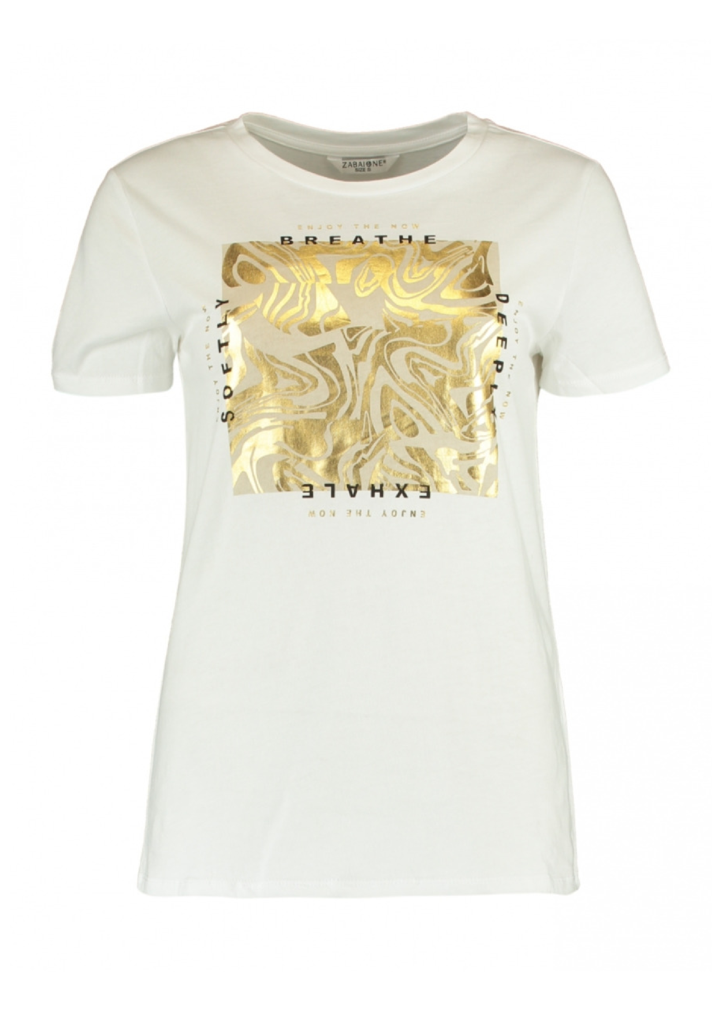 Brooklyn White Foil Square T-Shirt