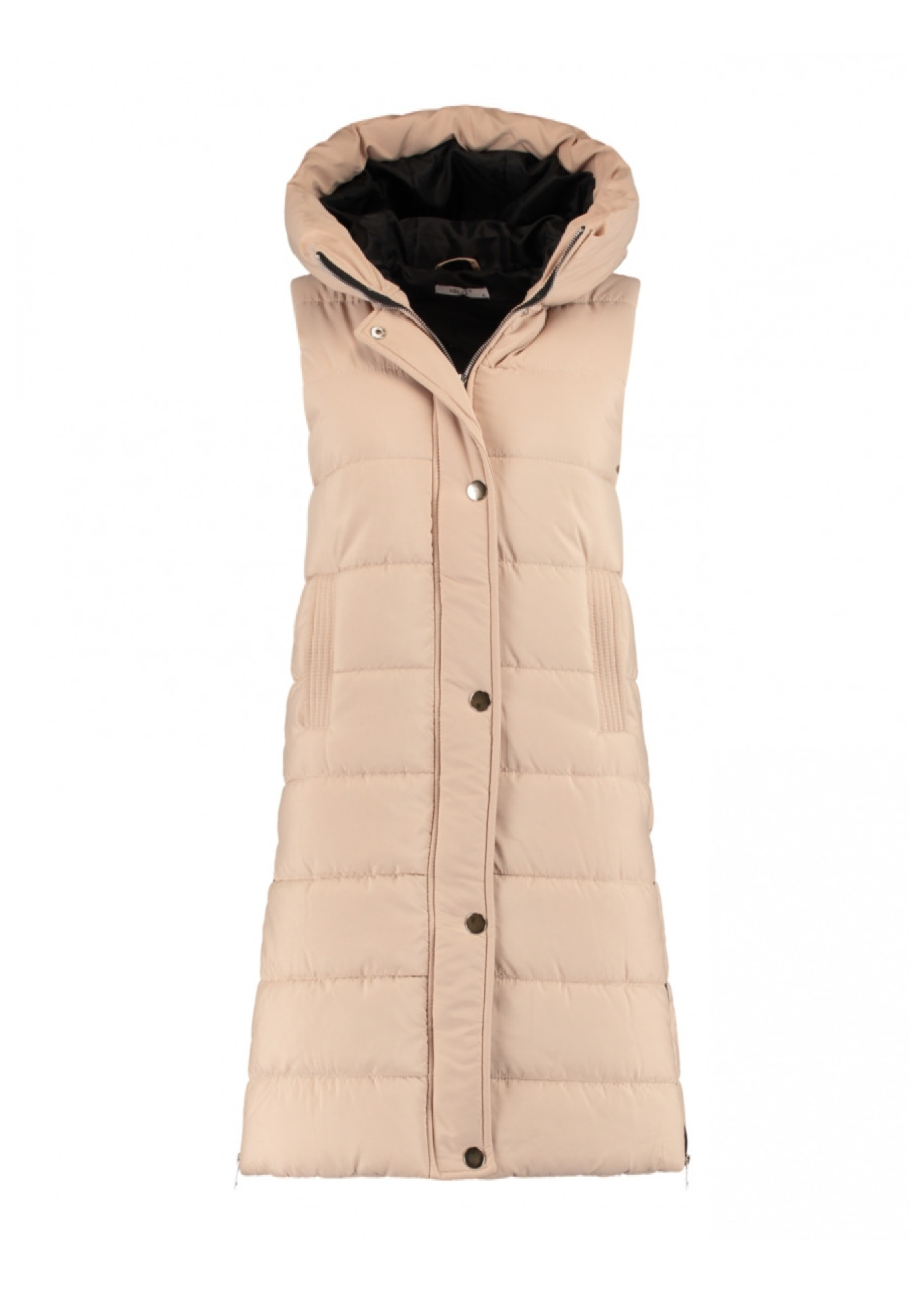 Solve Beige Longline Puffer Gilet