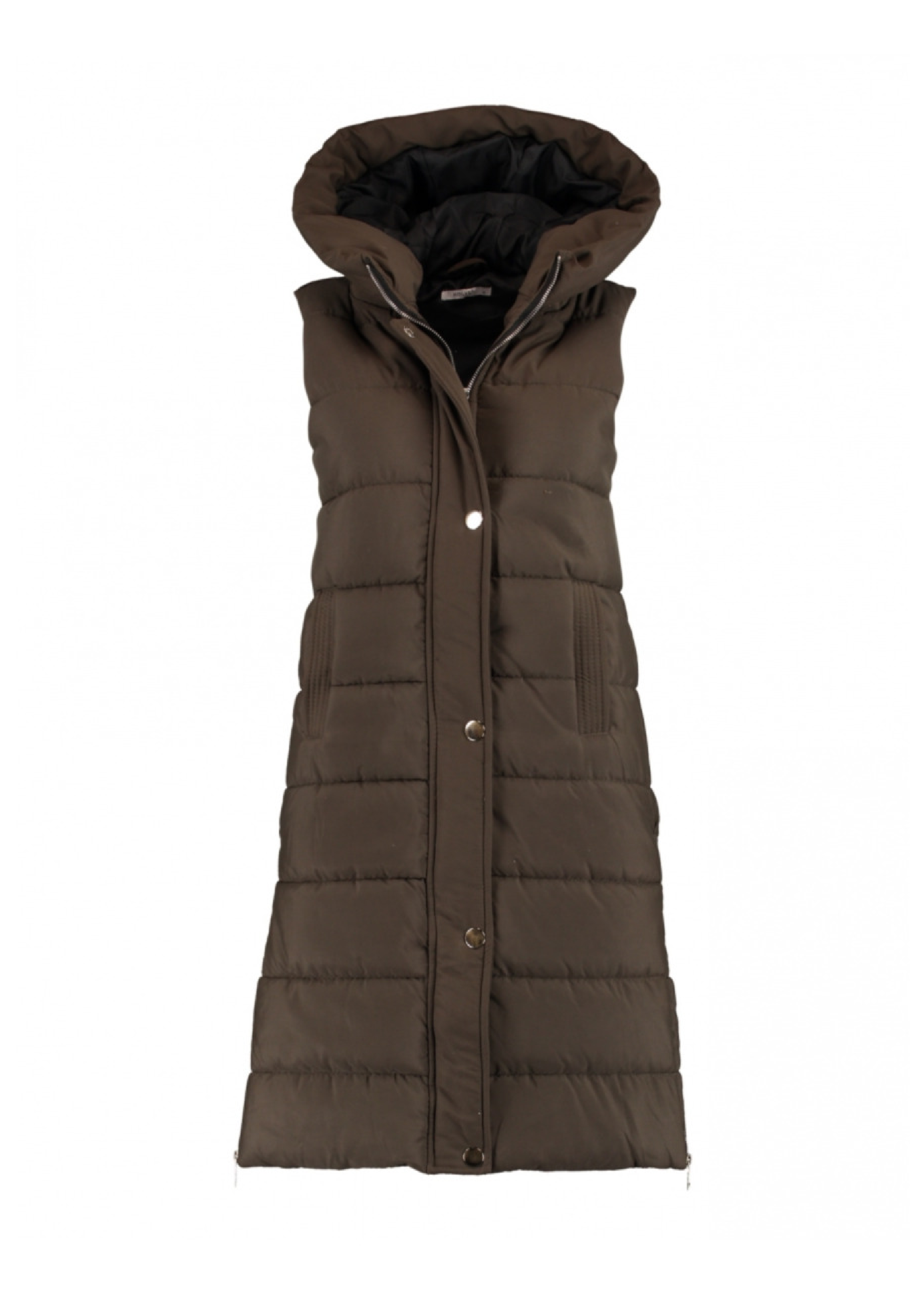 Solve Khaki Longline Puffer Gilet