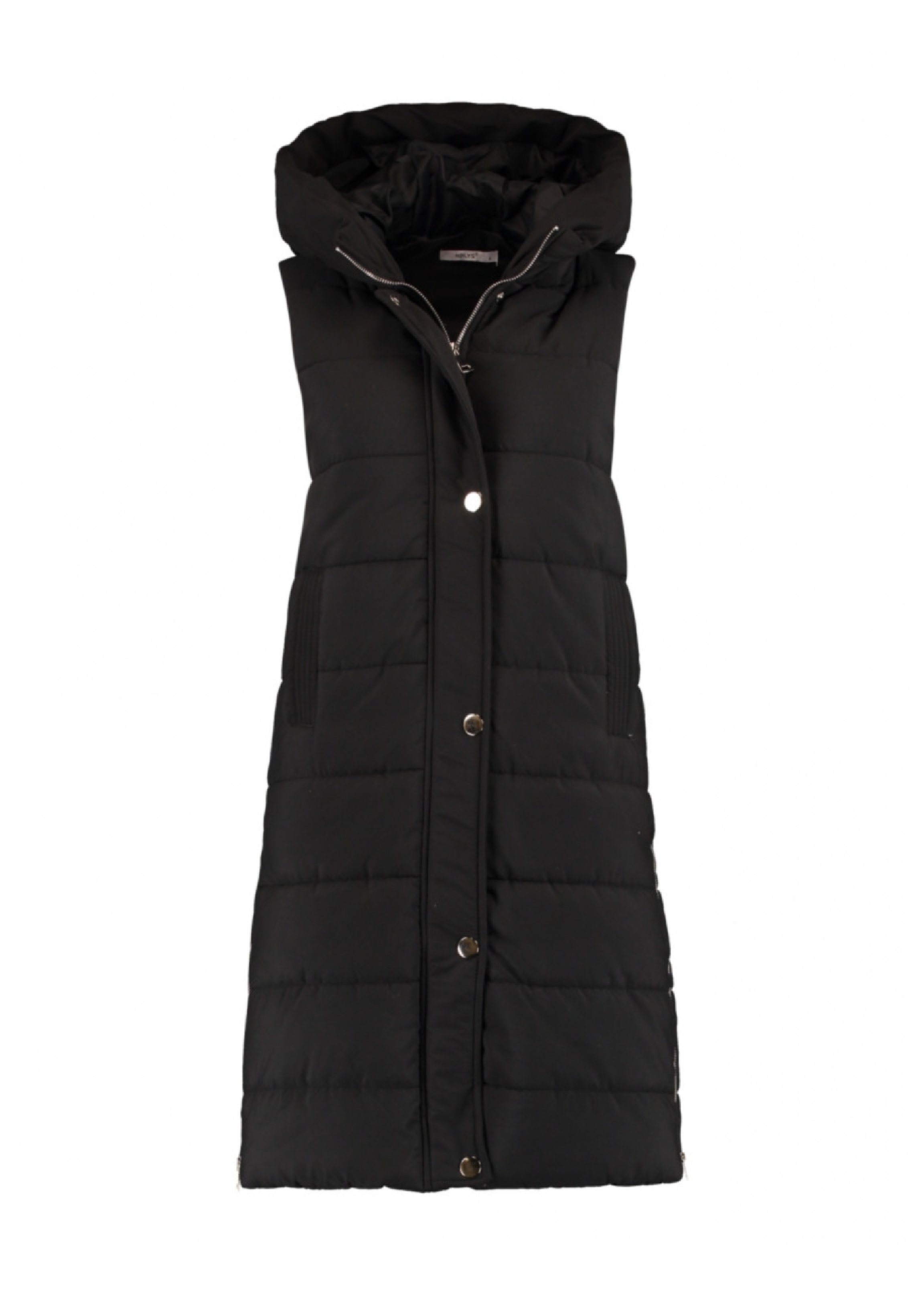 Solve Black Longline Puffer Gilet