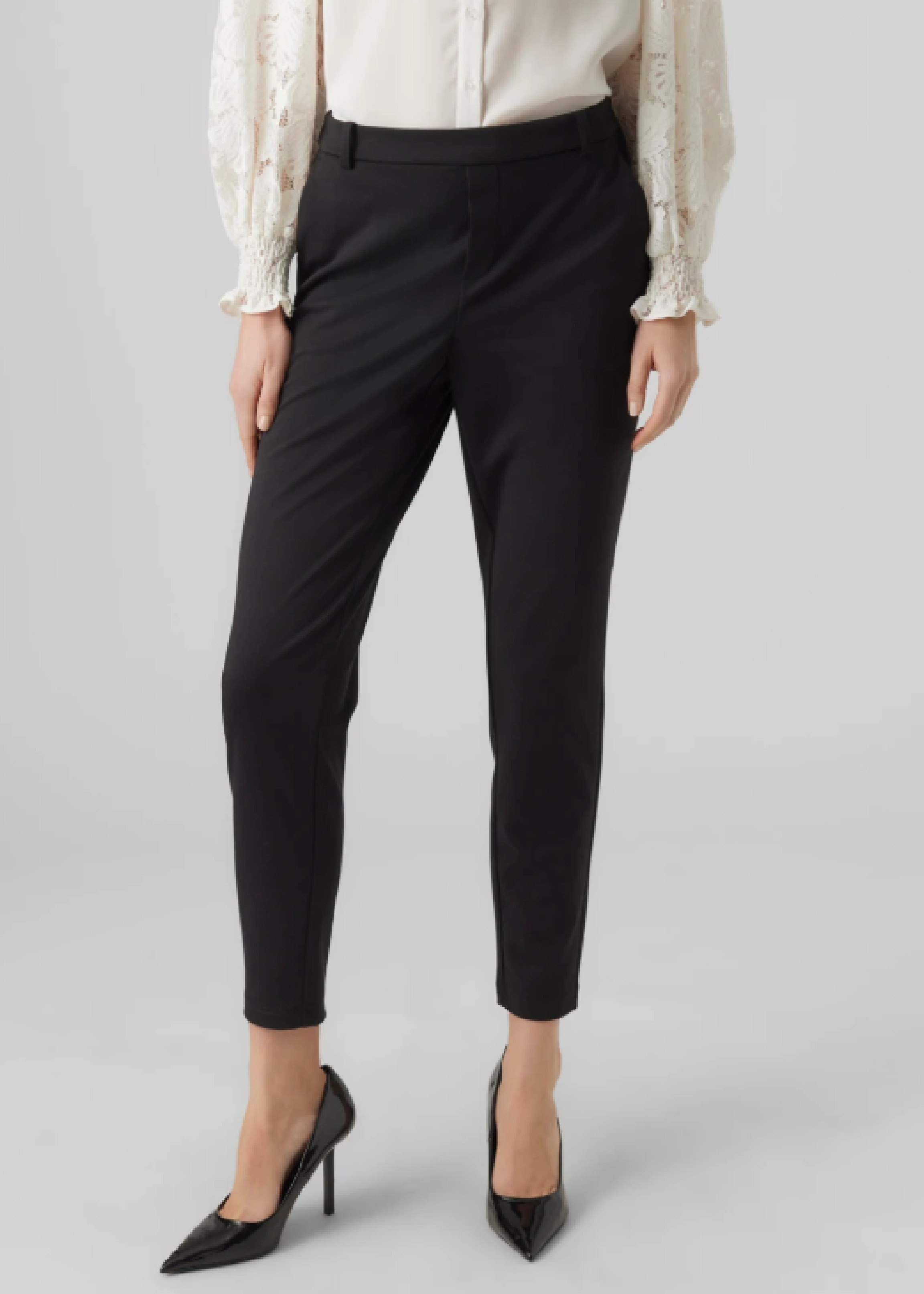 Lucca Black Tapered Trousers