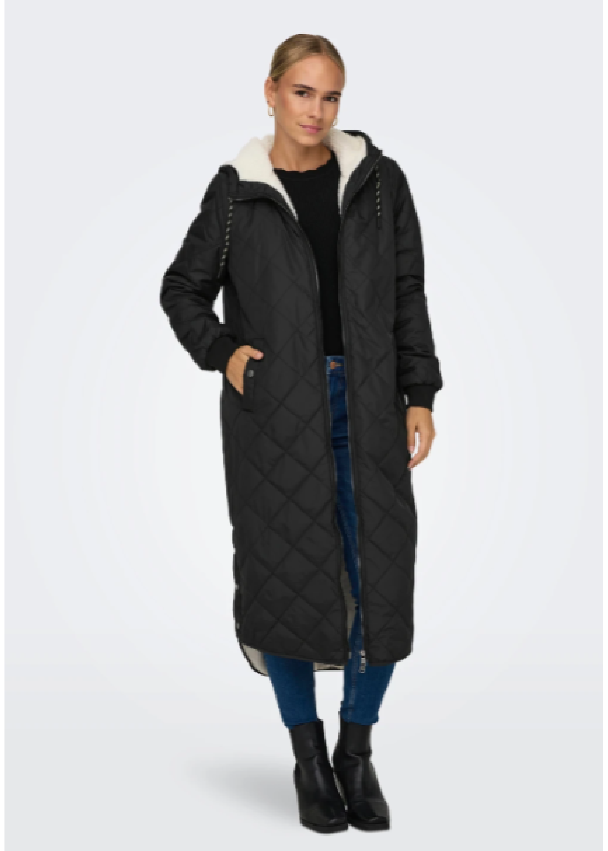 New Sandy Black Quilt Coat