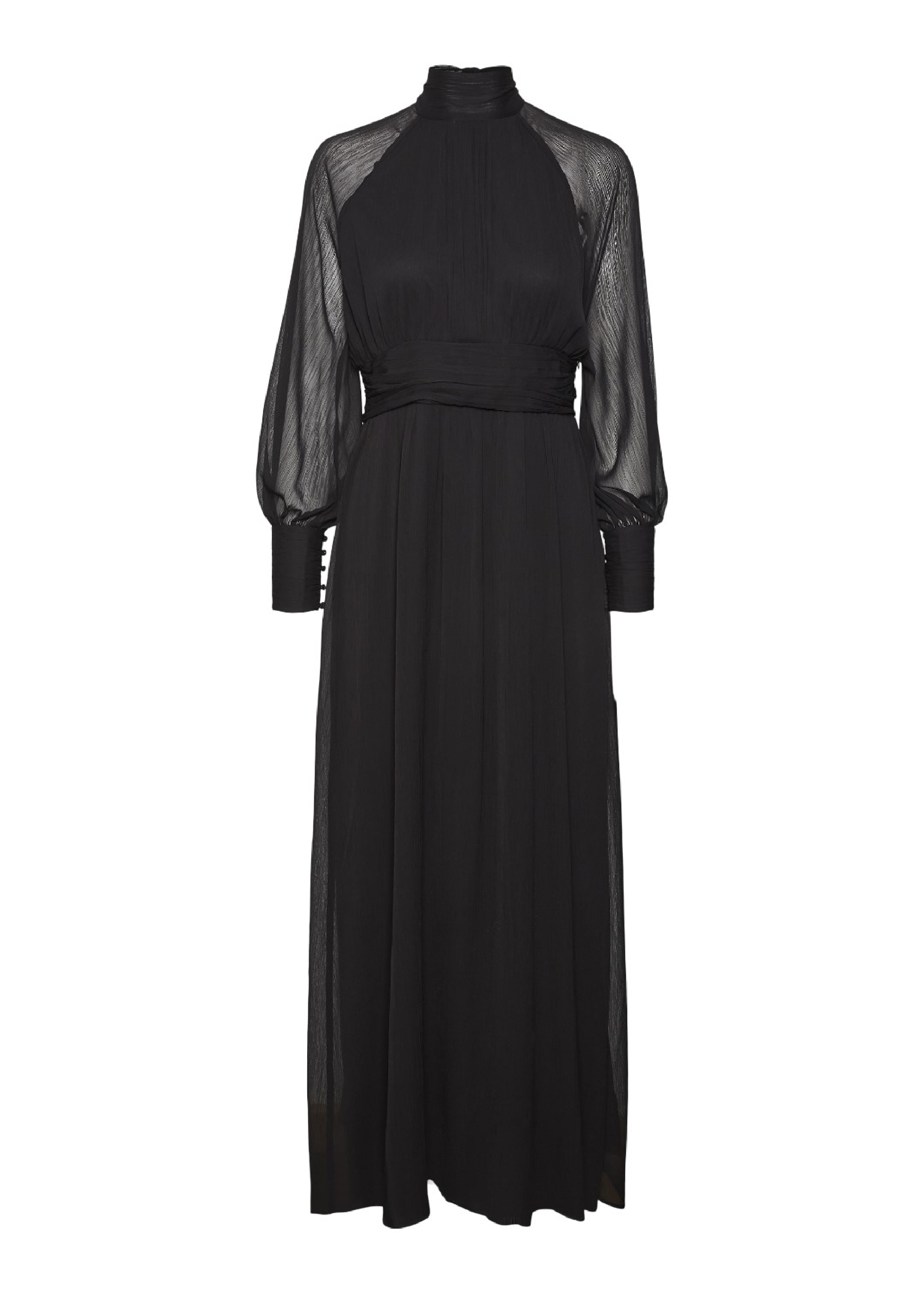 Gaila Black Cut Out Back Maxi Dress