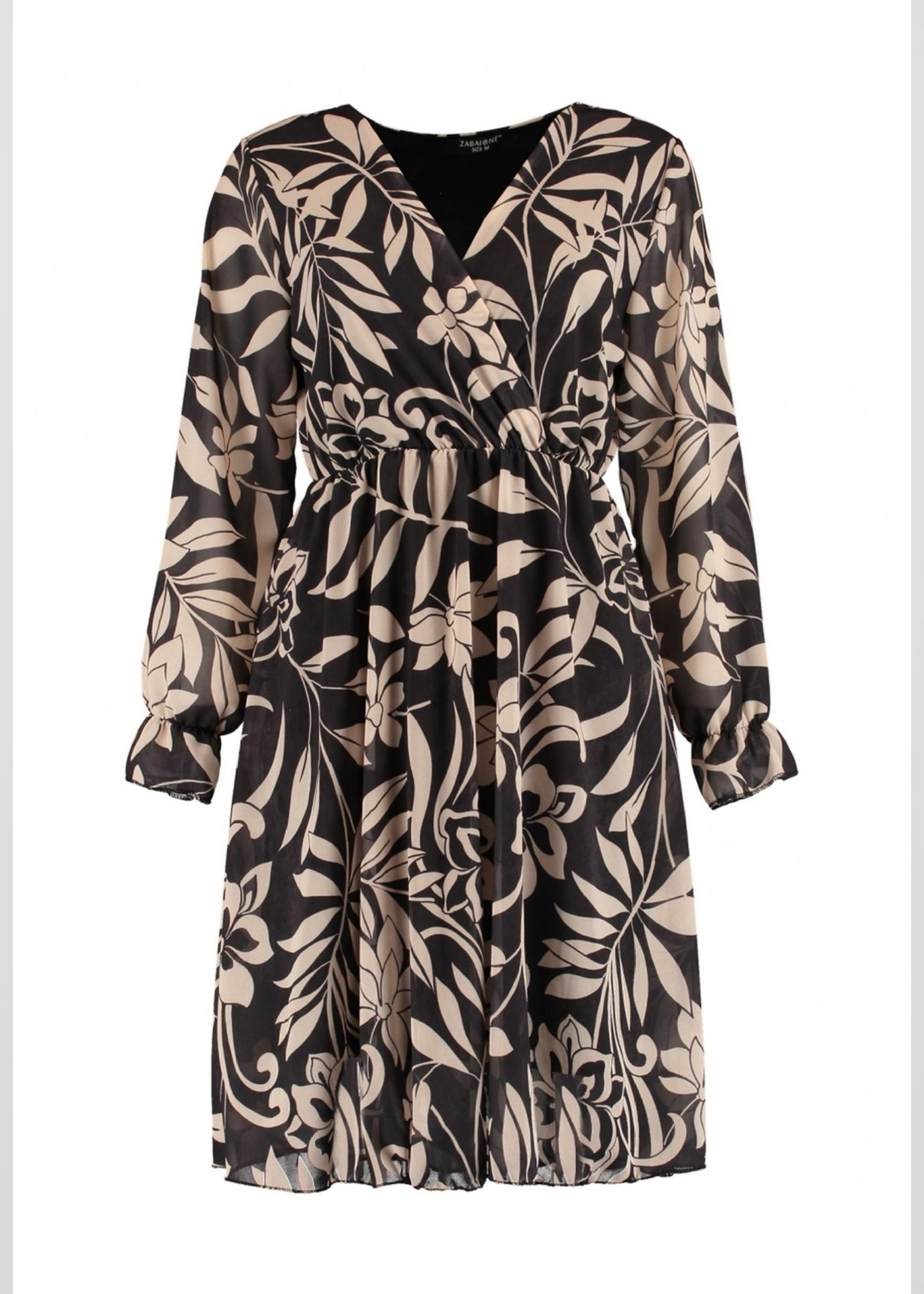 Aria Black Wrap Mini Dress