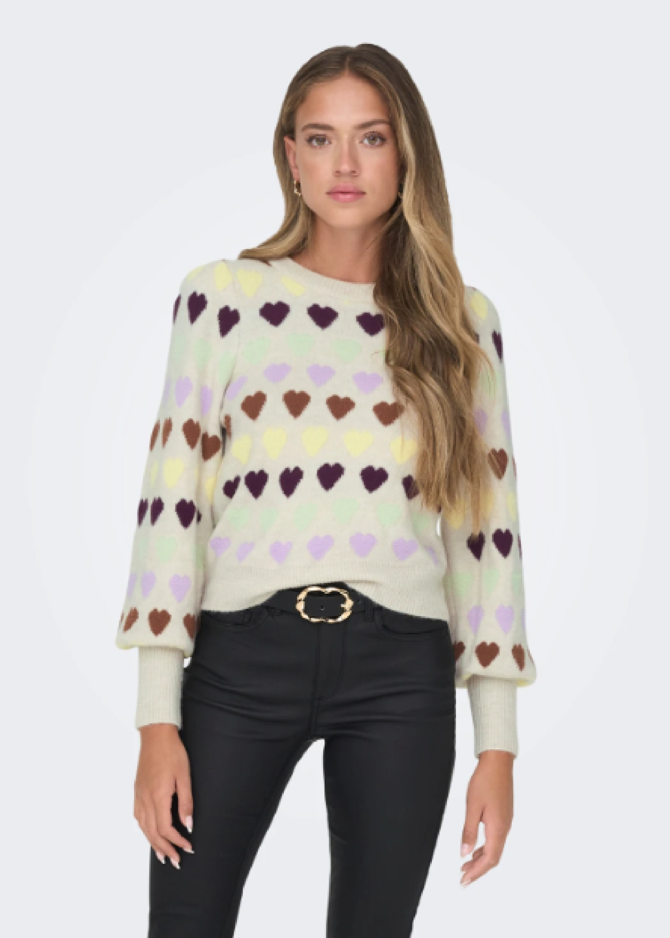 Heartbeat Pumice Stone Knitted Pullover