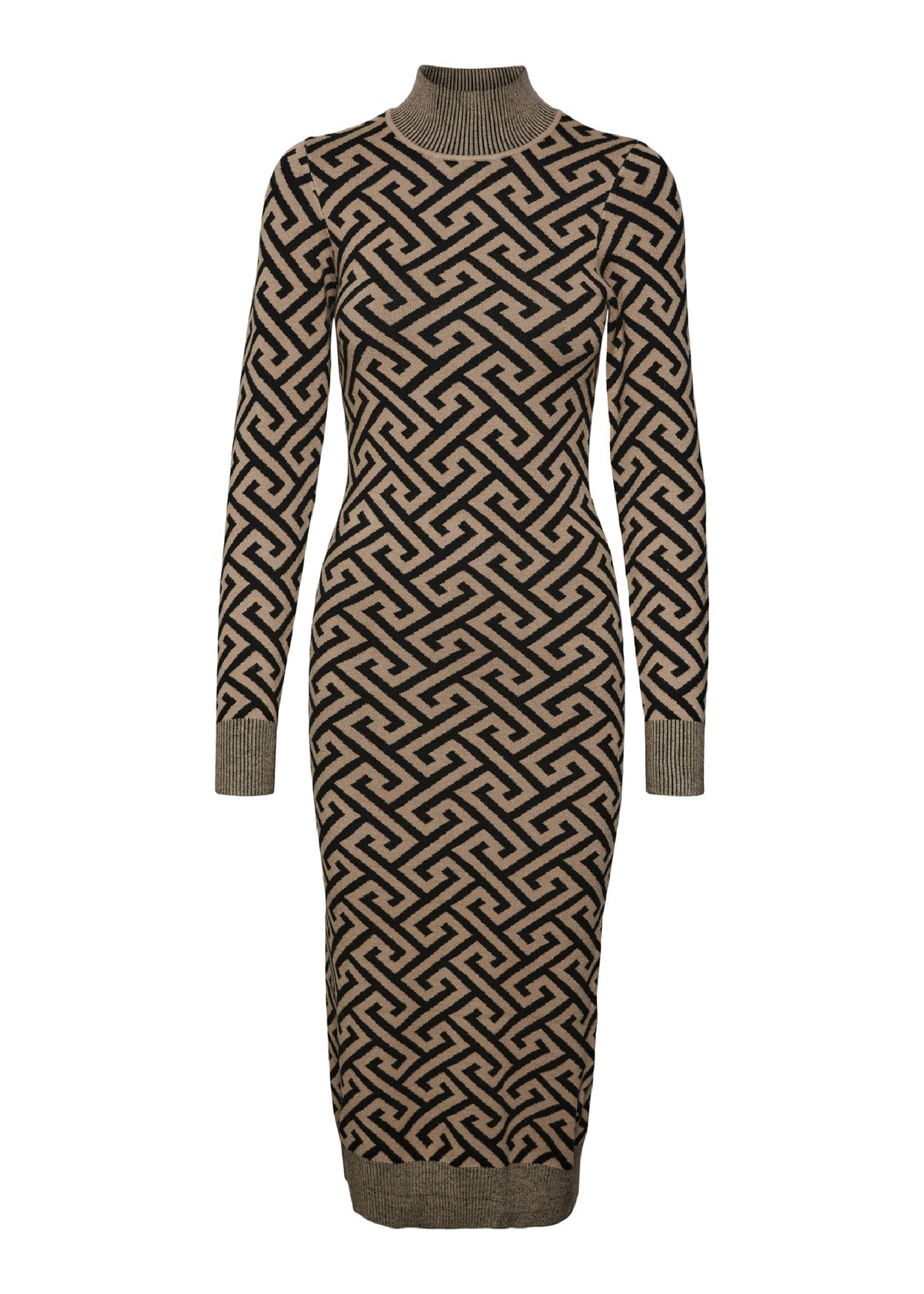 Aria Silver Mink Bodycon Midi Dress