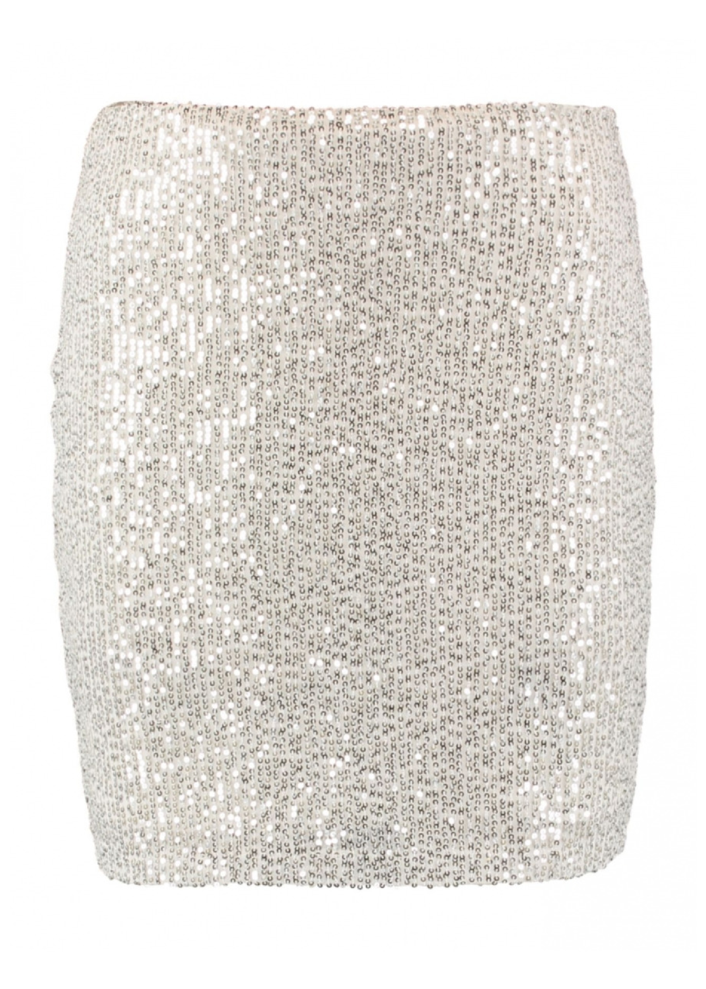 Leana Silver Sequin Mini Skirt