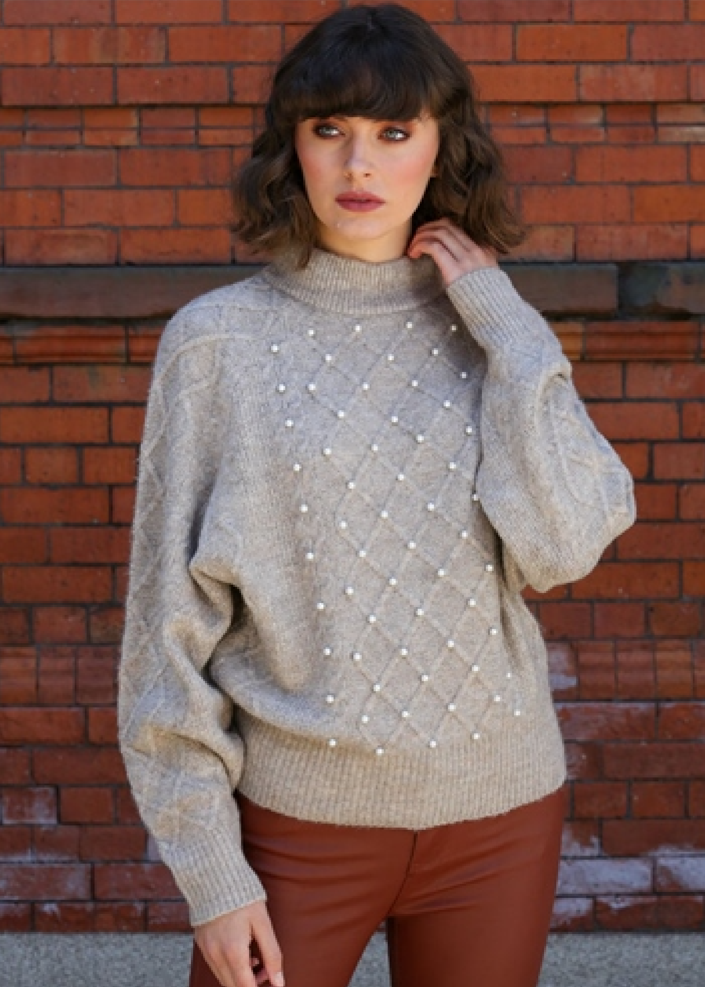 Glady's Oatmeal Cable Jumper