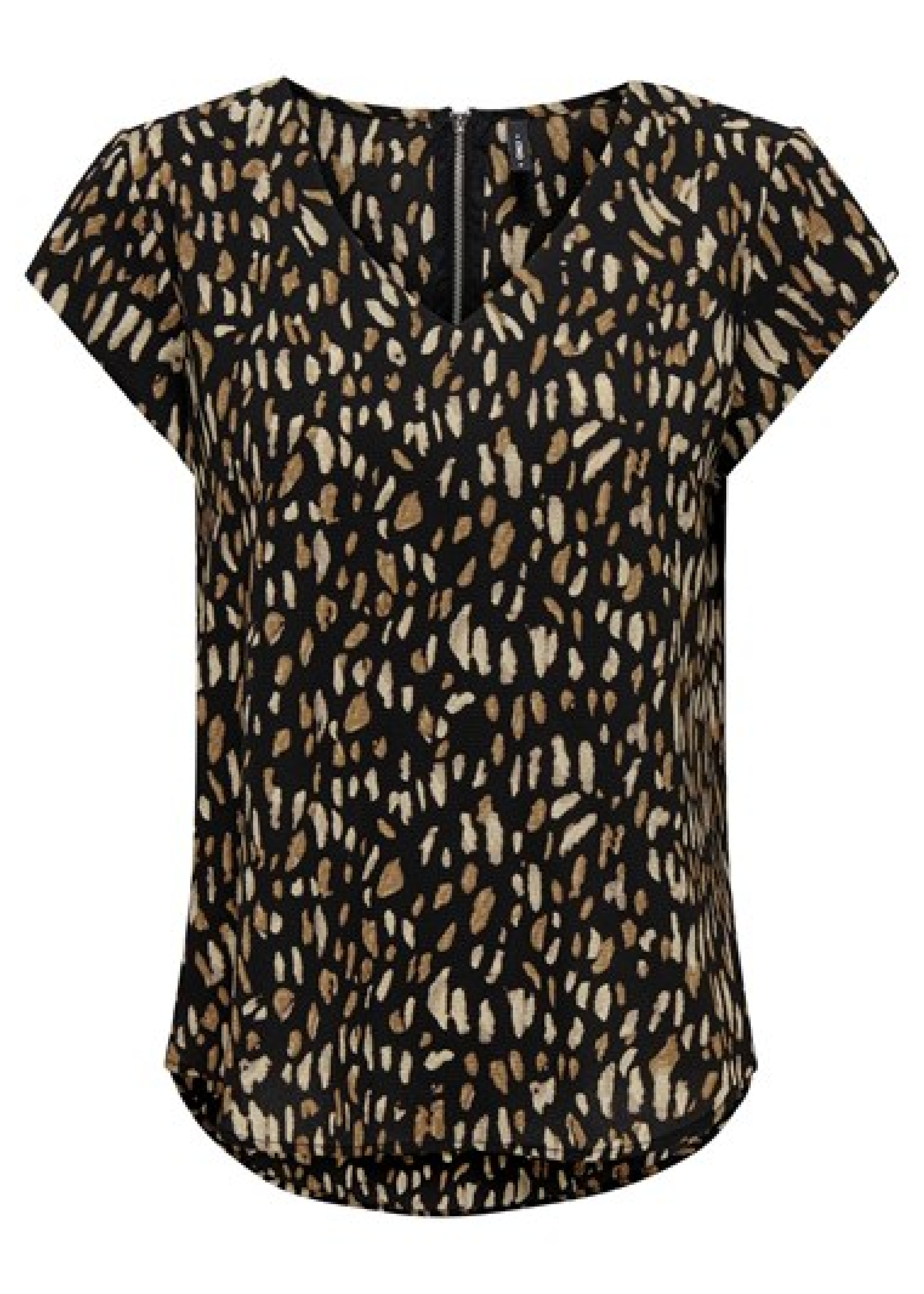 Valerina Toasted Coconut V Neck Top