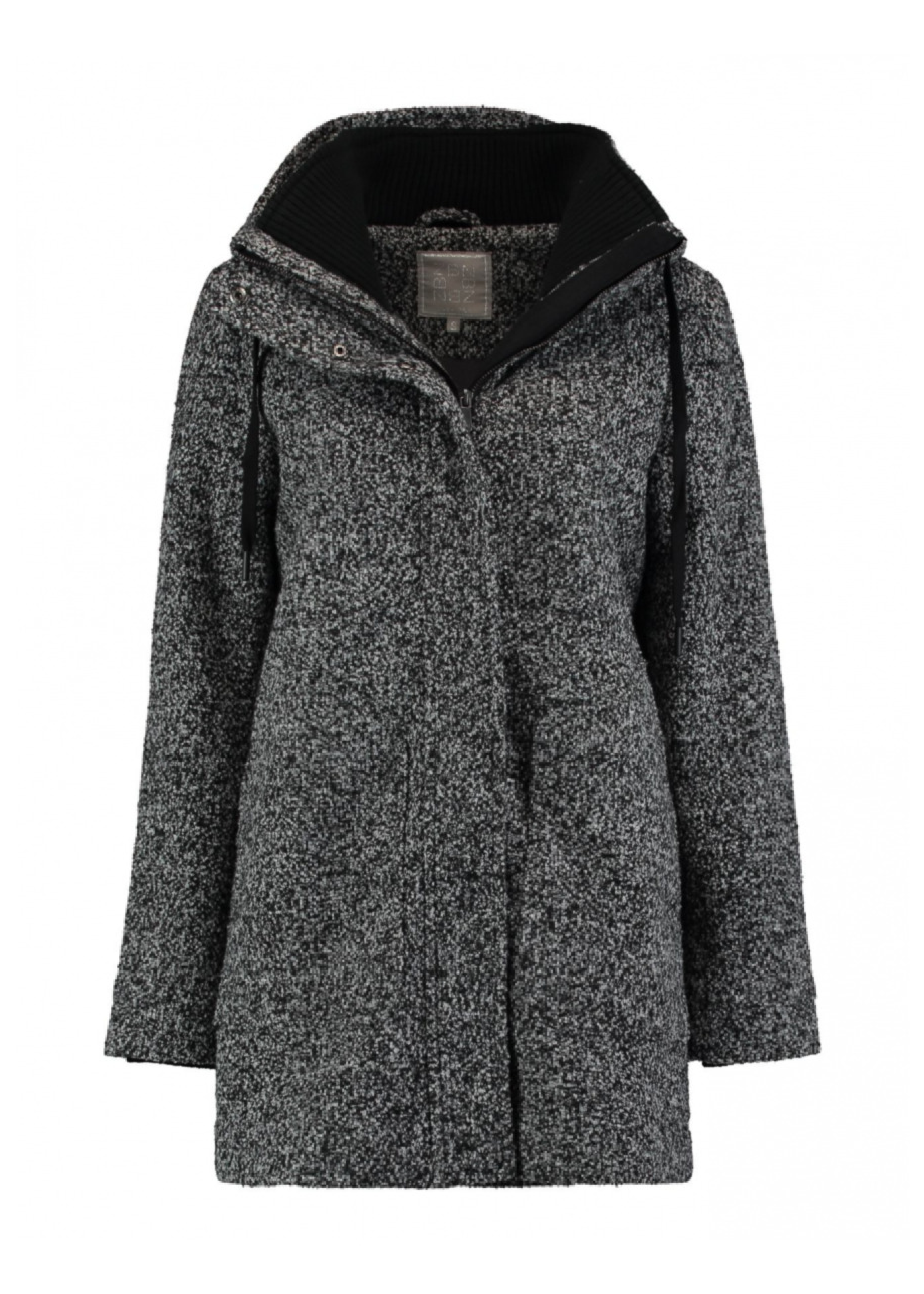 Esther Grey Hooded Semi Coat