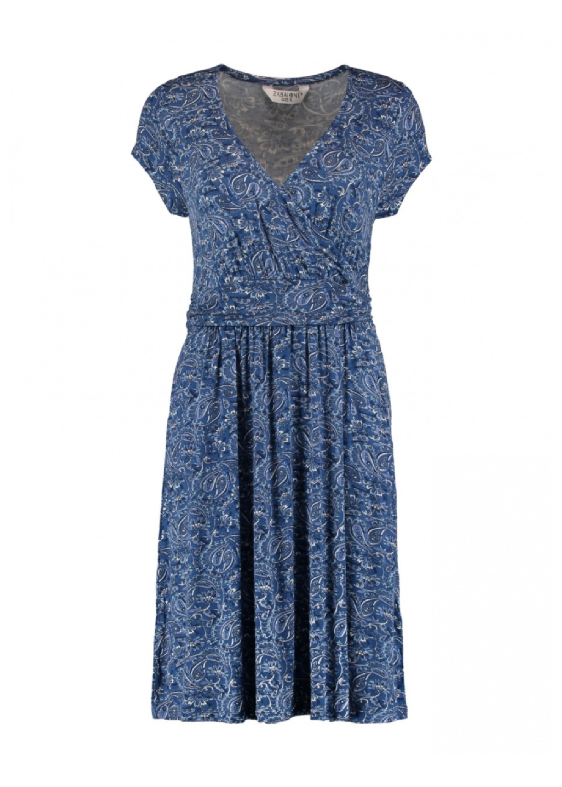 Kadira Blue Wrap Mini Dress