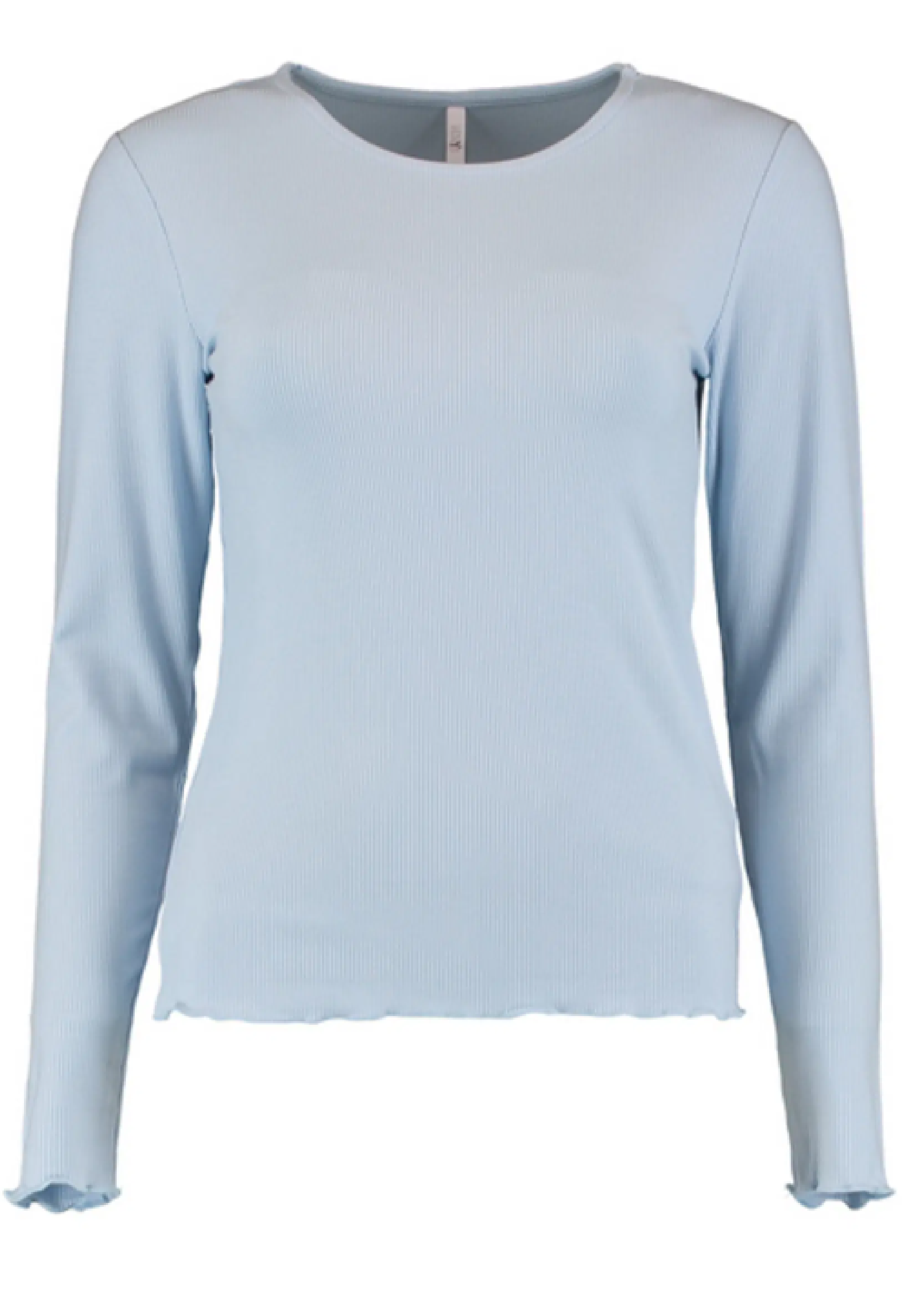 Lenia Soft Blue Longsleeve Basic Top