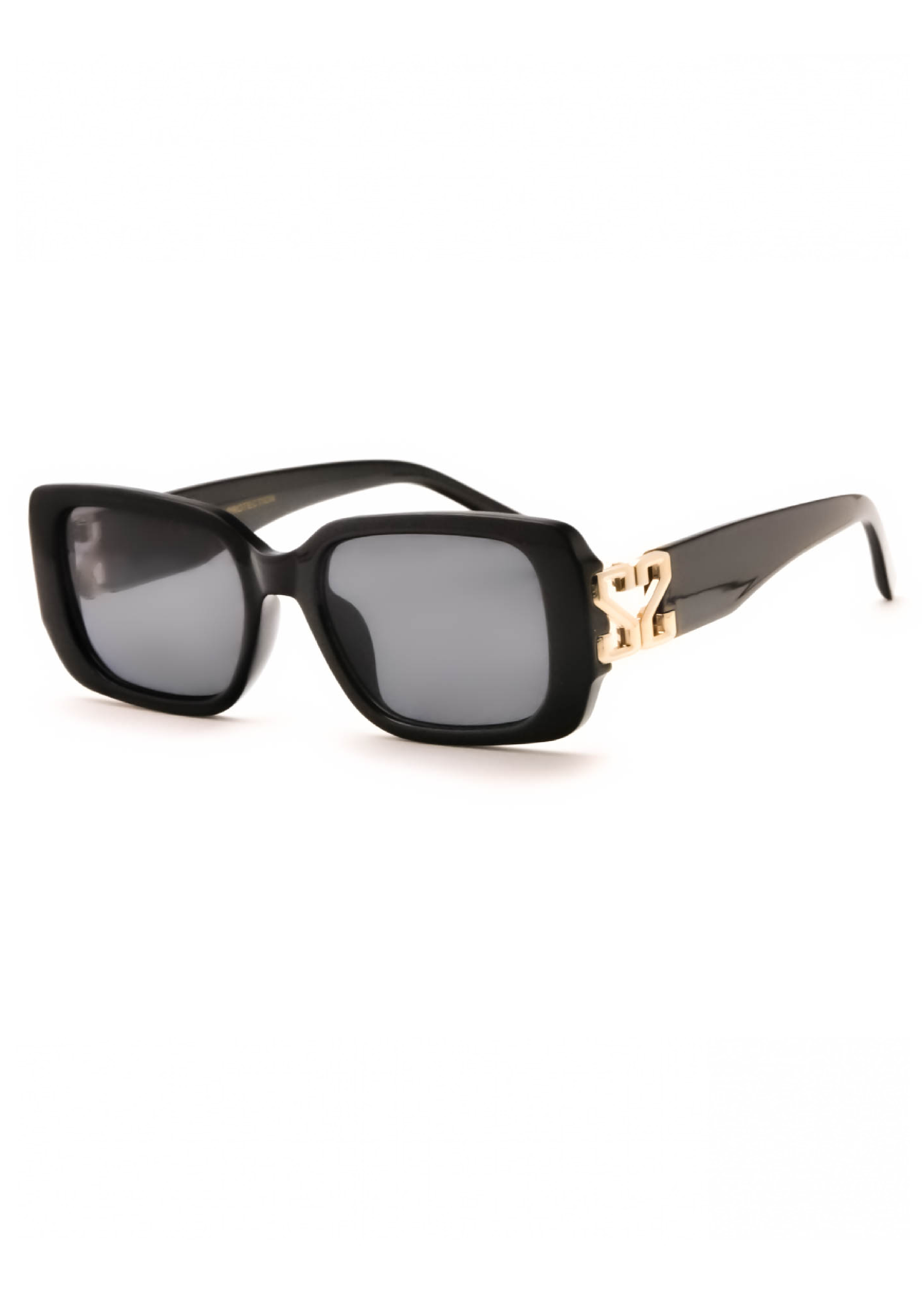 Freya Black Monogram Sunglasses