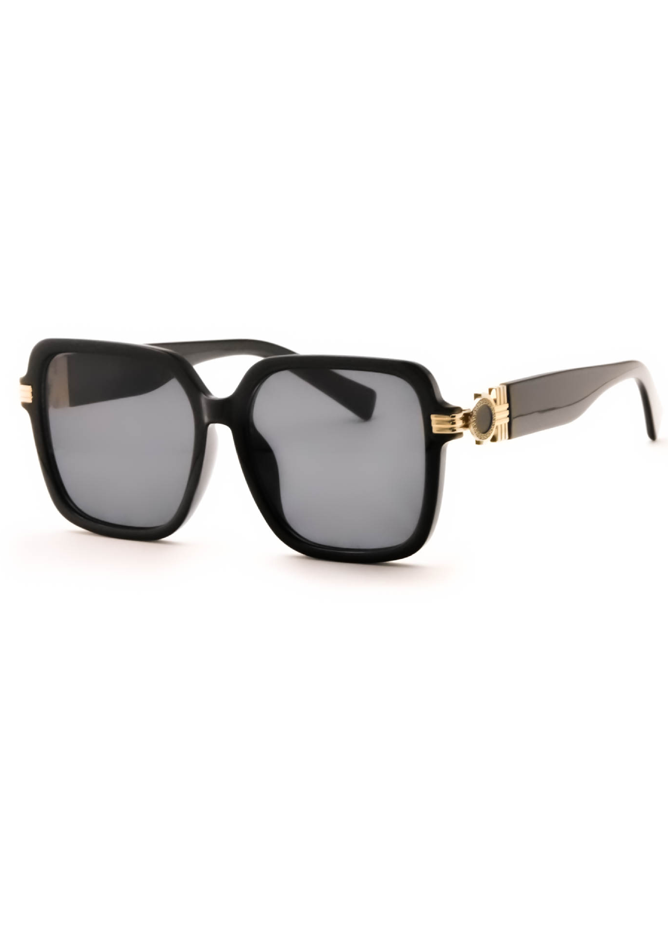 Myra Black Gold Side Detail Sunglasses