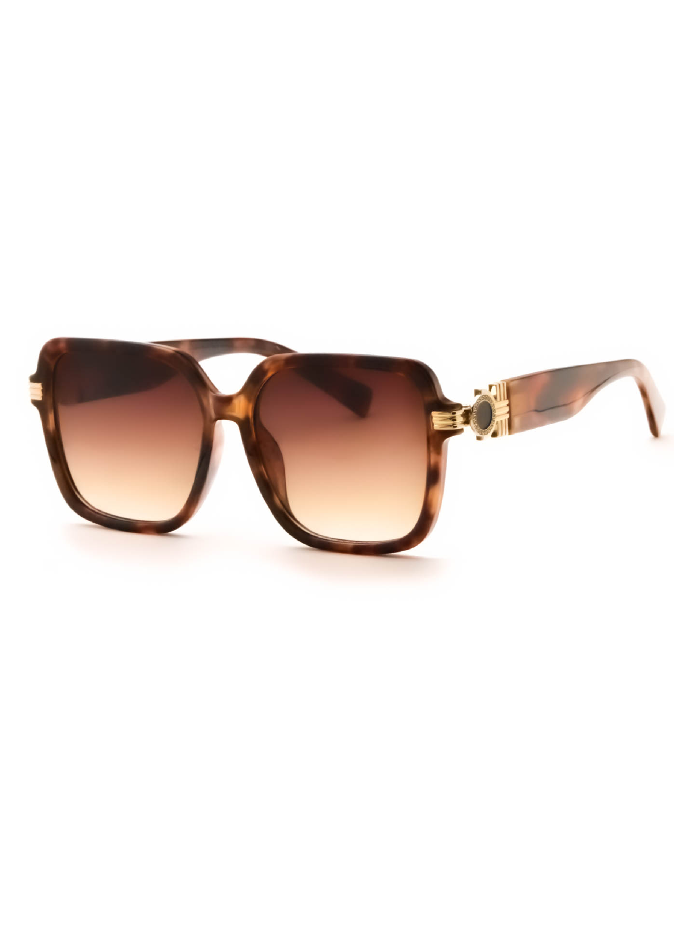Myra Brown Gold Side Detail Sunglasses
