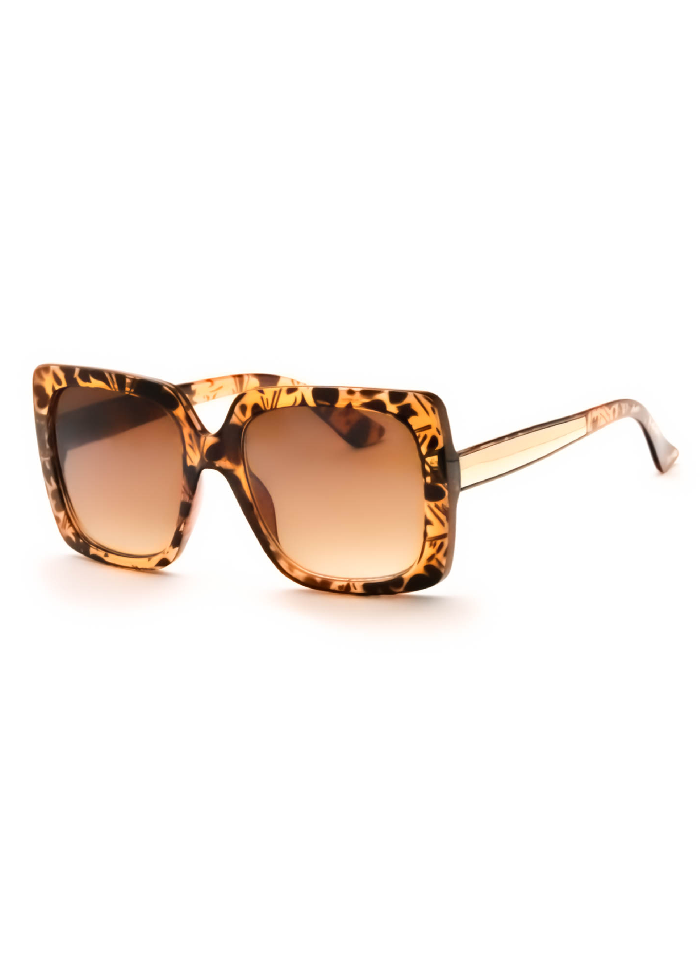 Sonnet Brown Square Sunglasses