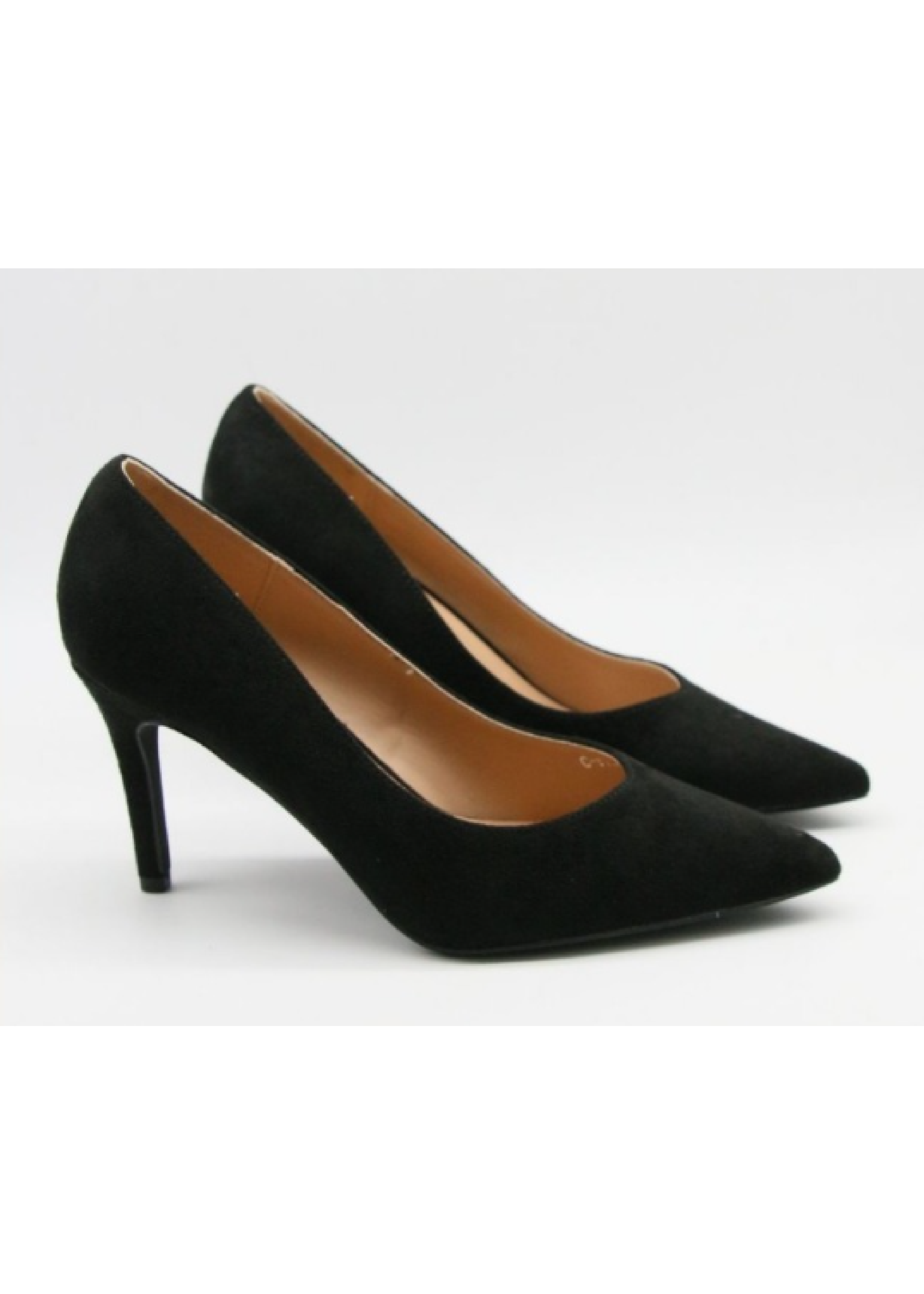 Saoirse Black Suede Court Shoes