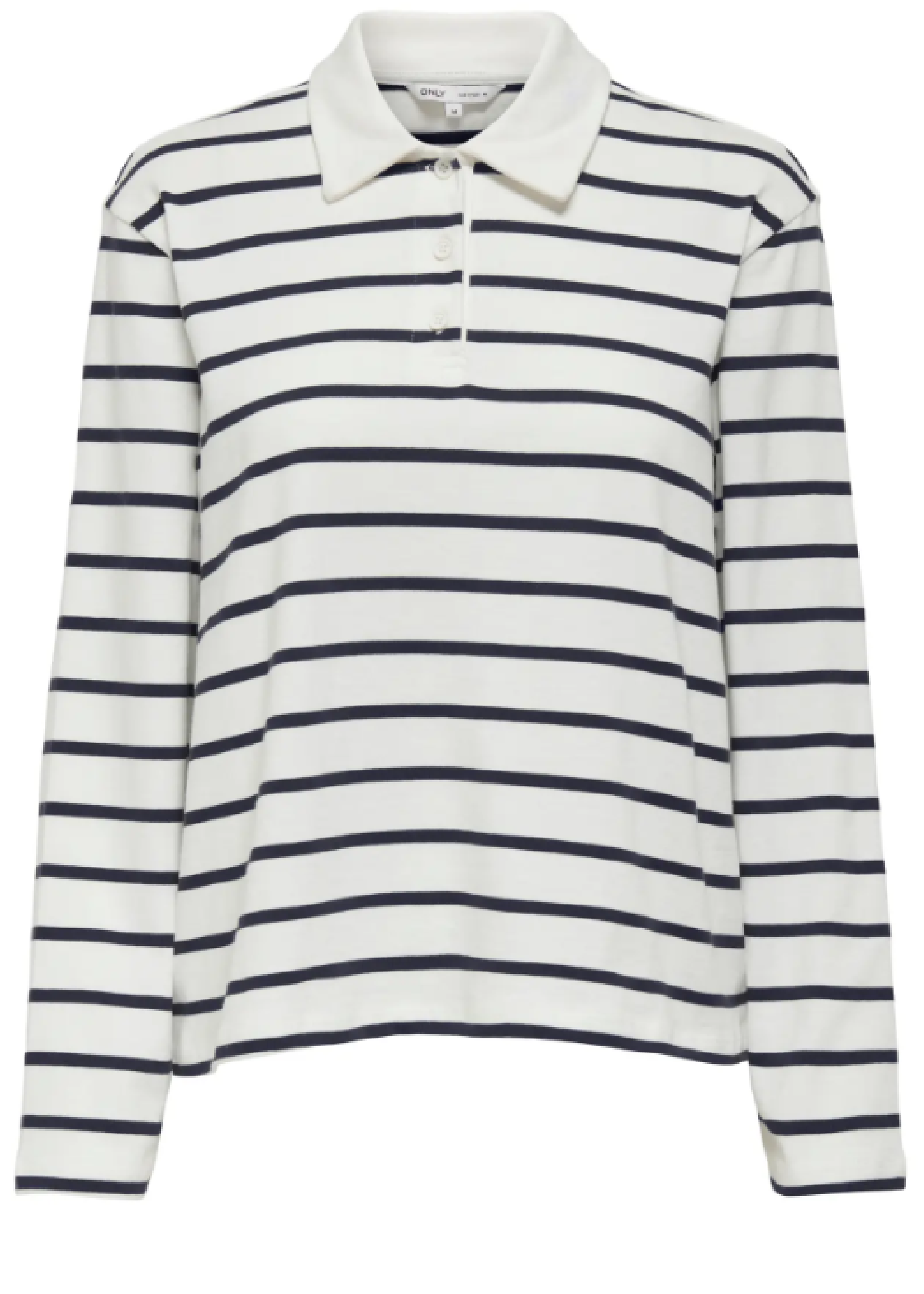 Sira Night Sky Stripe White Polo