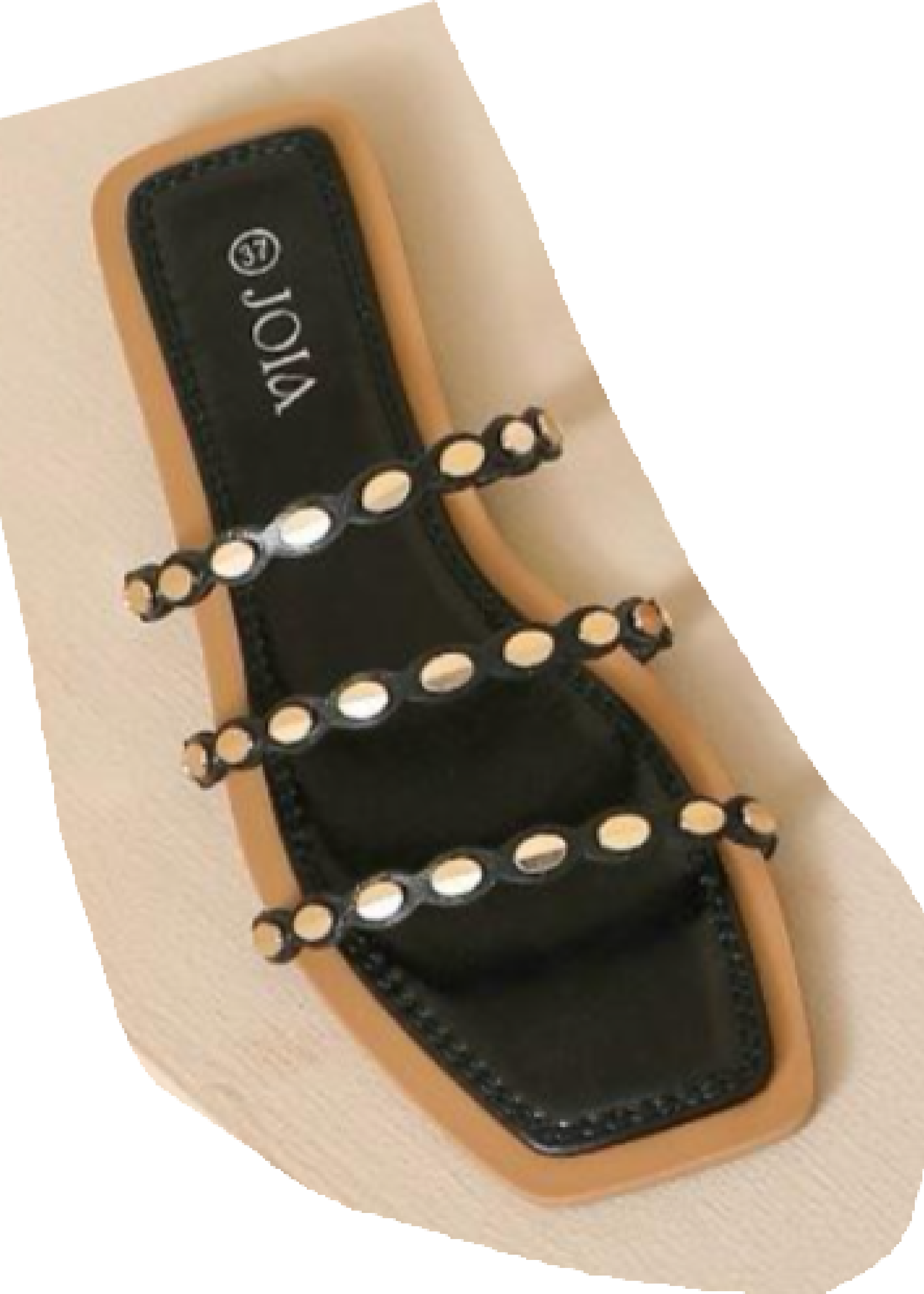 Didi Black Triple Strap Sliders