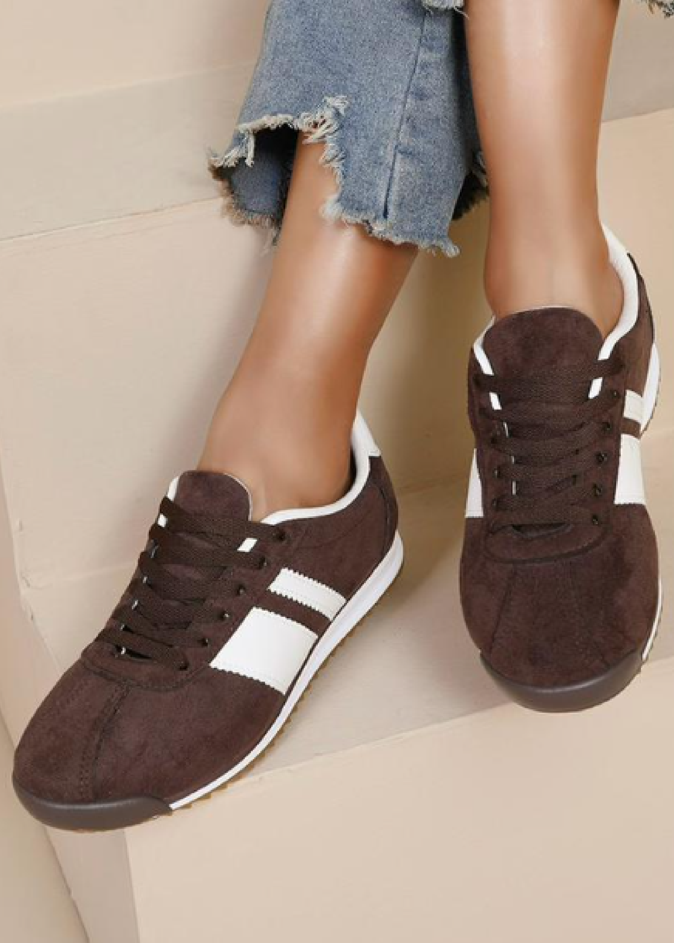 Norma Brown Suede Trainers