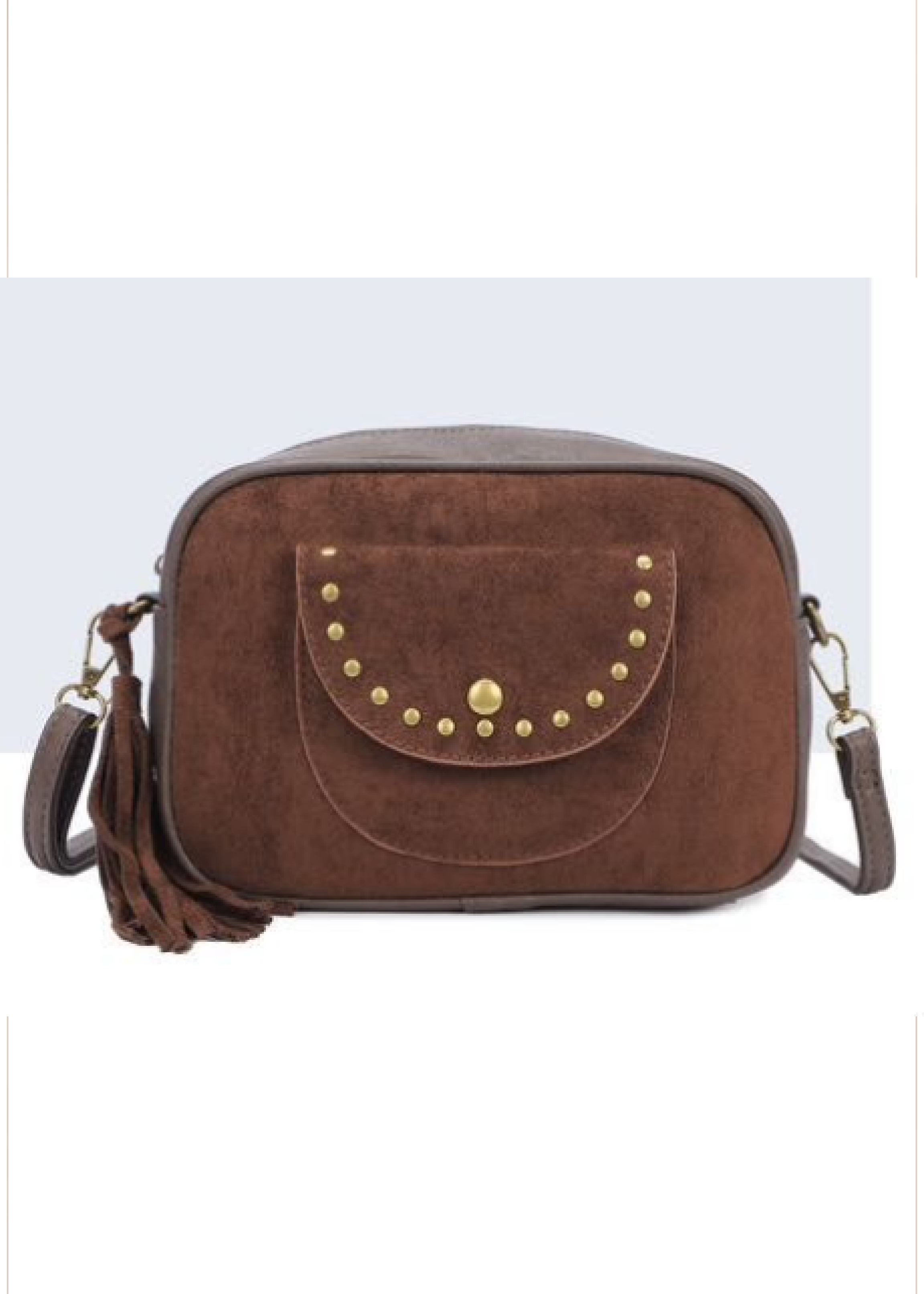 Eithne Brown Suede Shoulder Bag