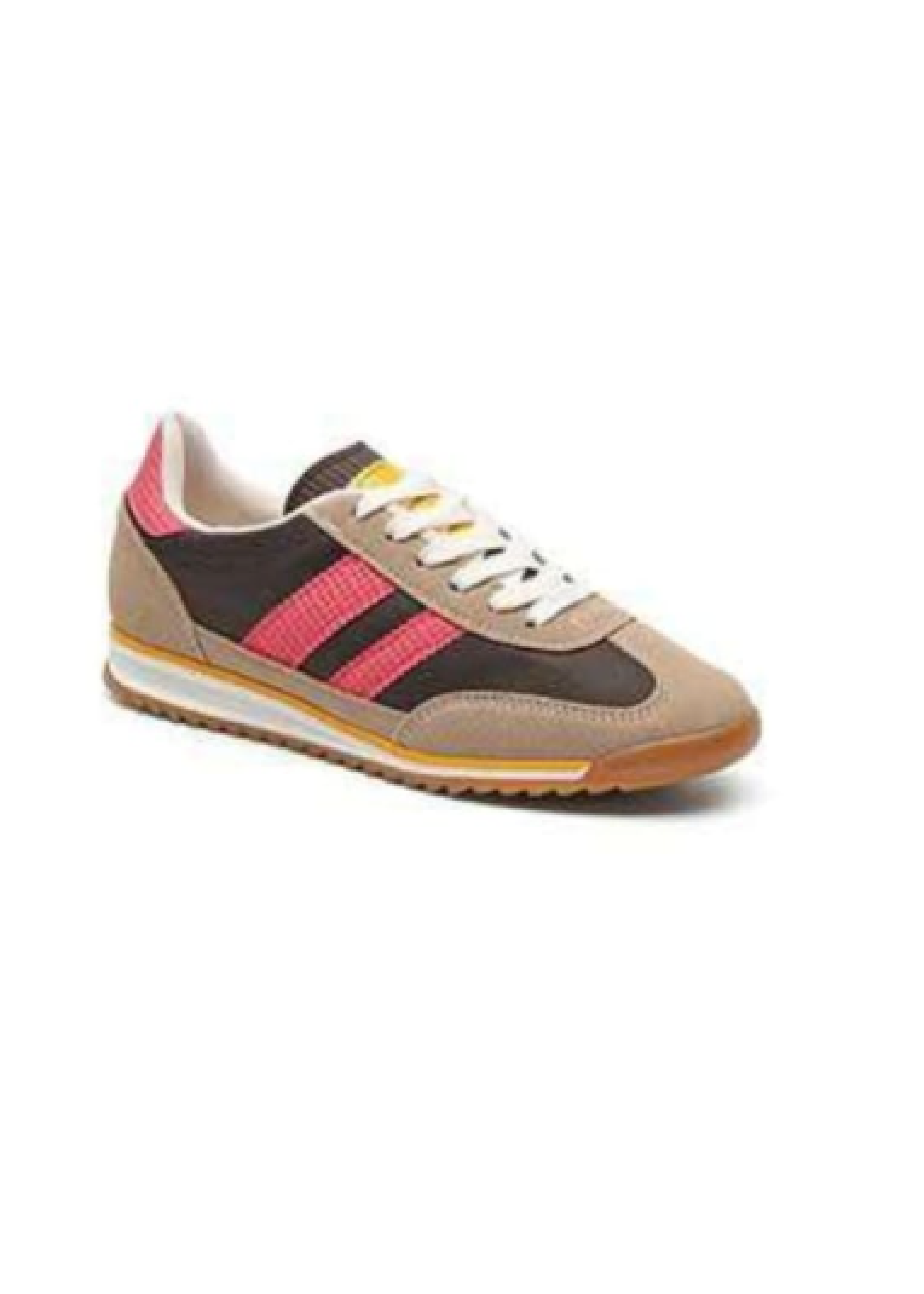 Fergy Rose Stripe Mocha Trainers