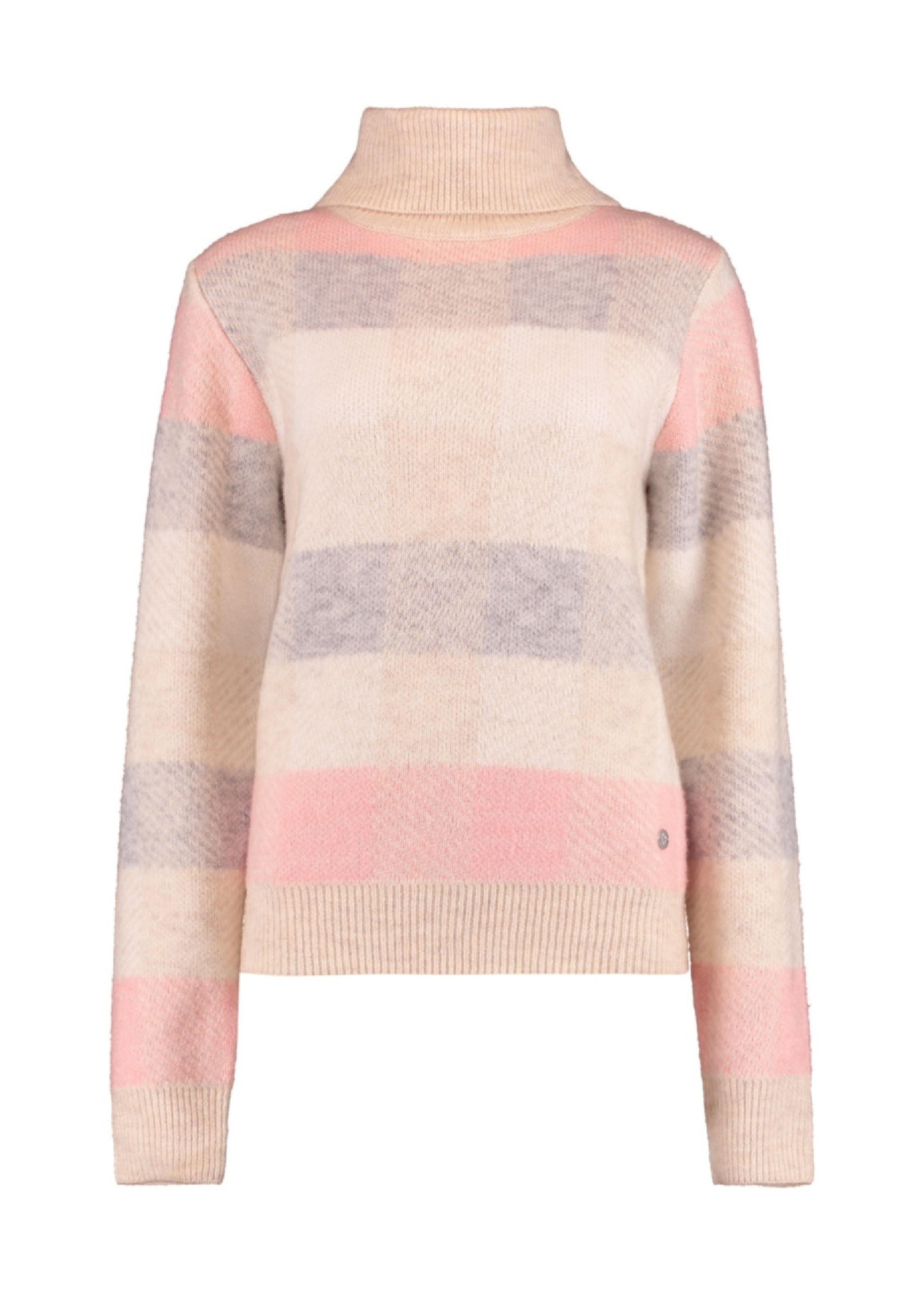 Finna Pink Check Pullover
