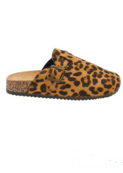 Bethany Leopard Suede Clogs