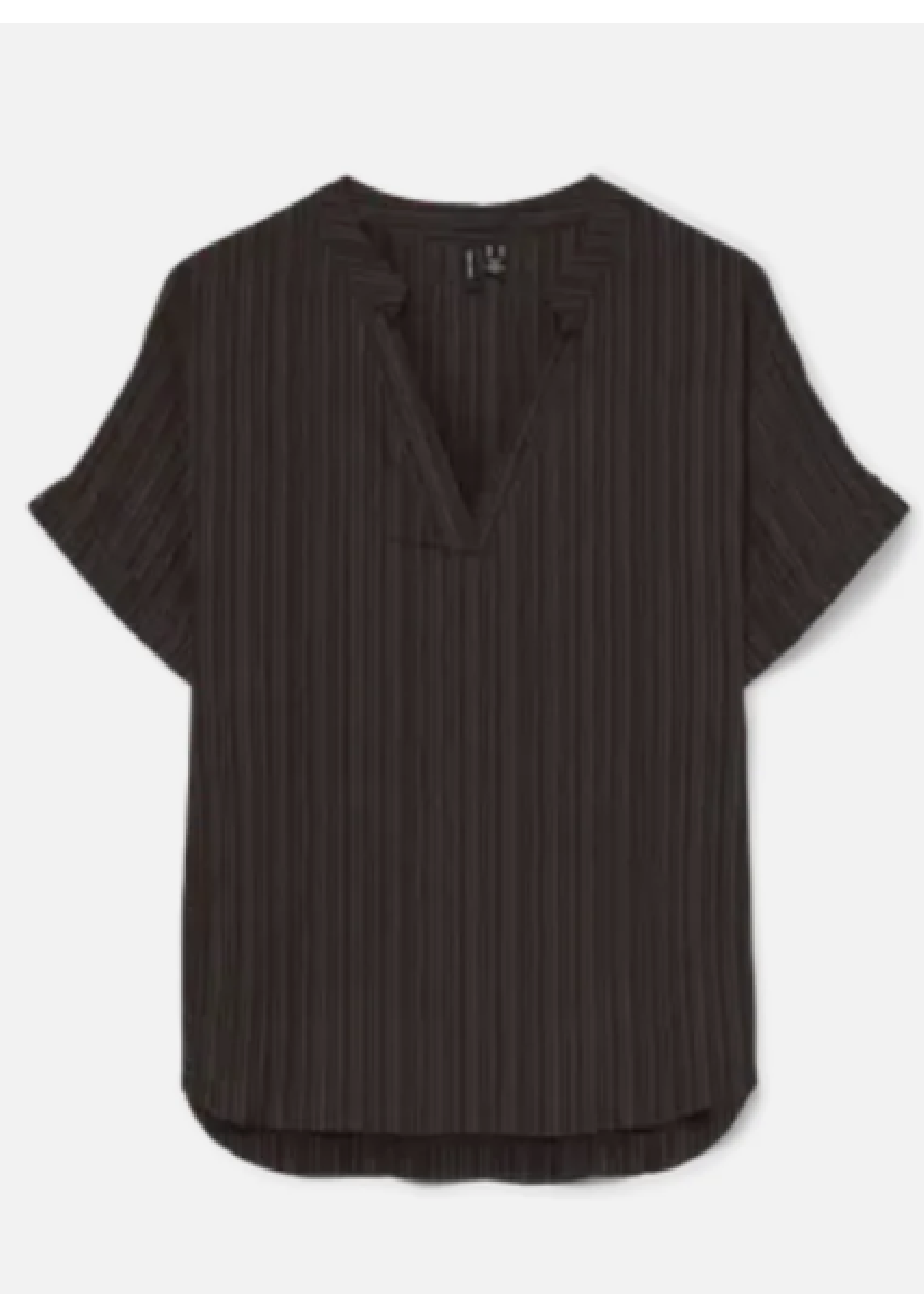 Sussi Chocolate Brown Textured Top