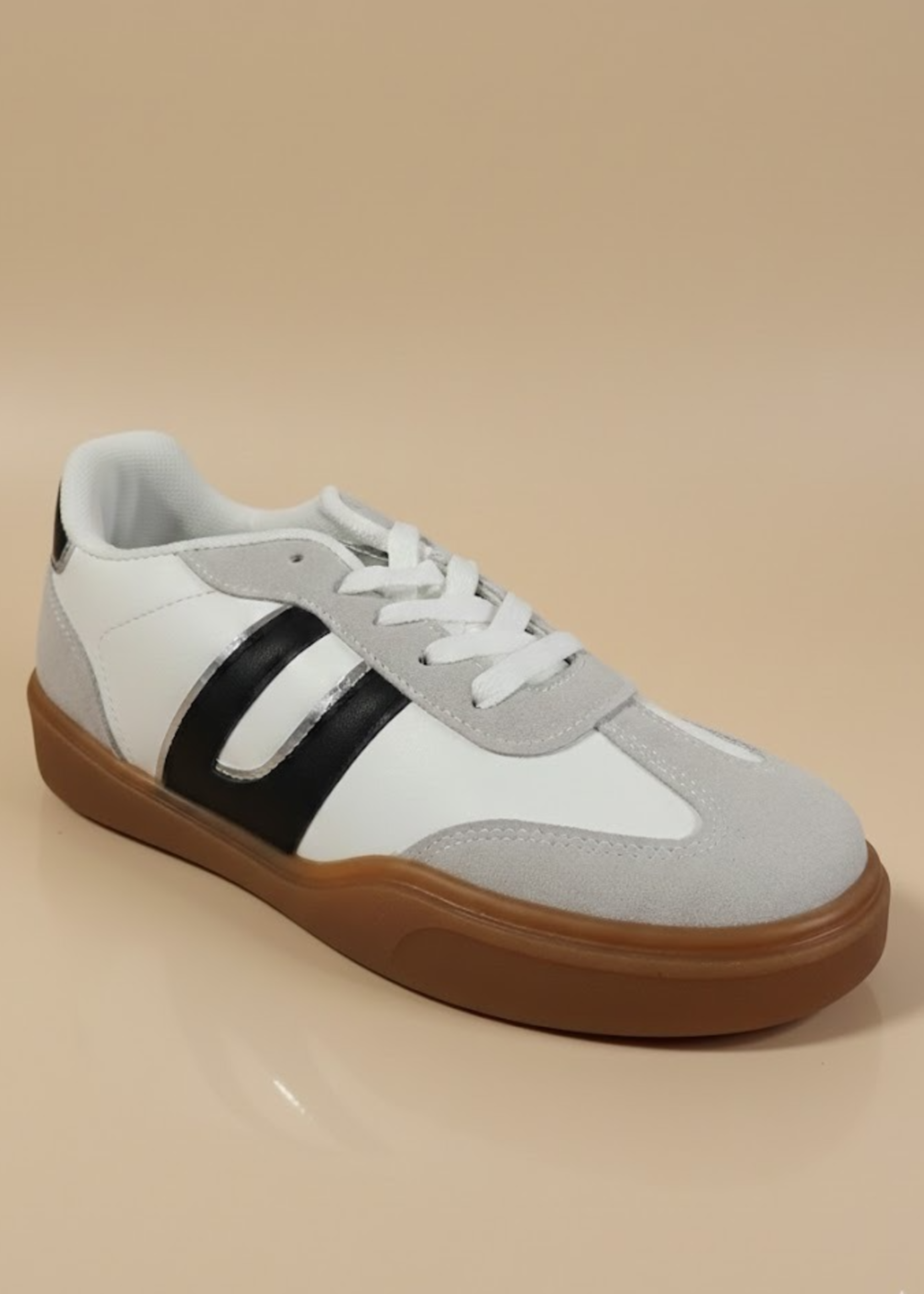 Nicola White Low Top Trainers