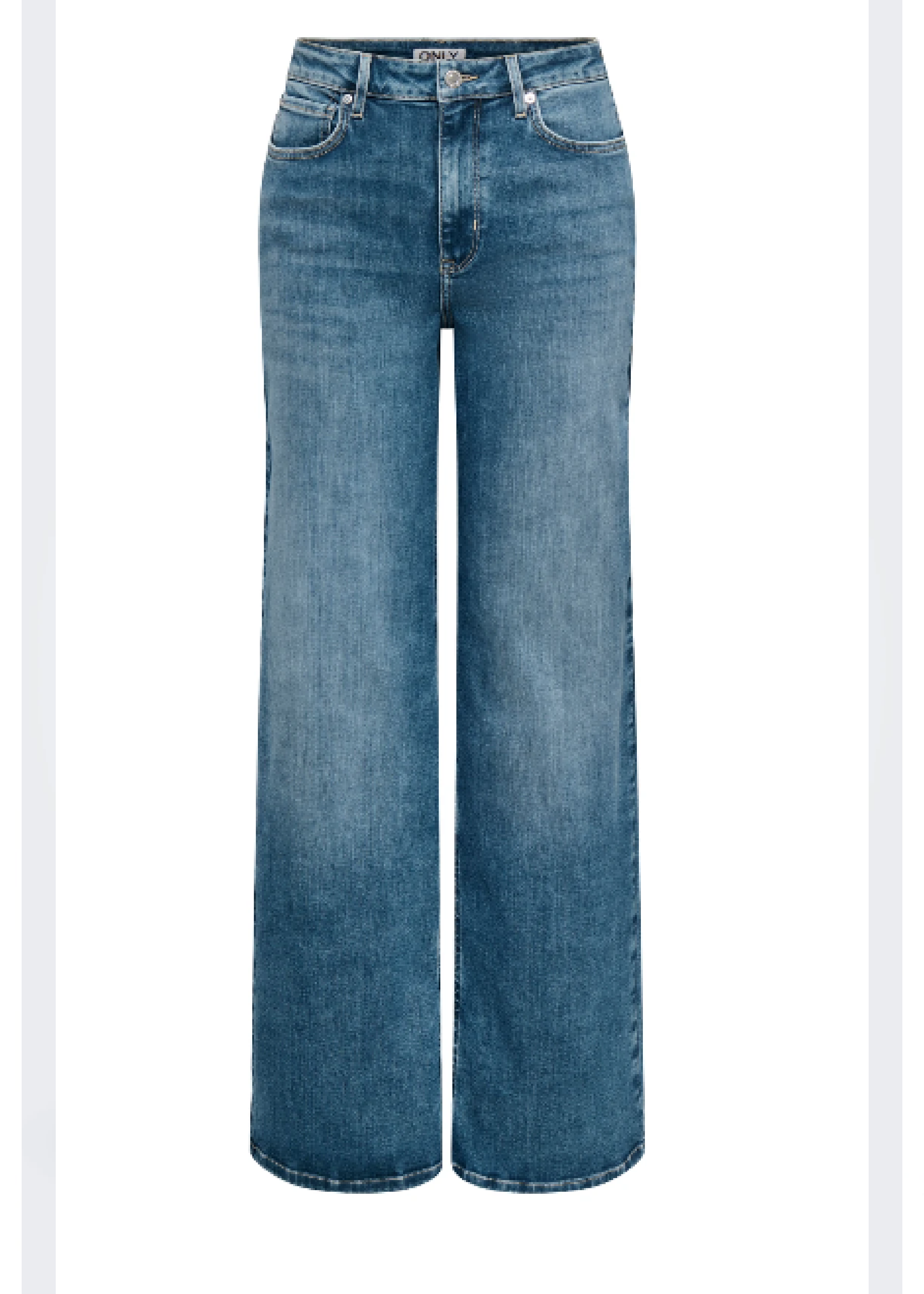 Madison Medium Blue Wide Leg Jeans