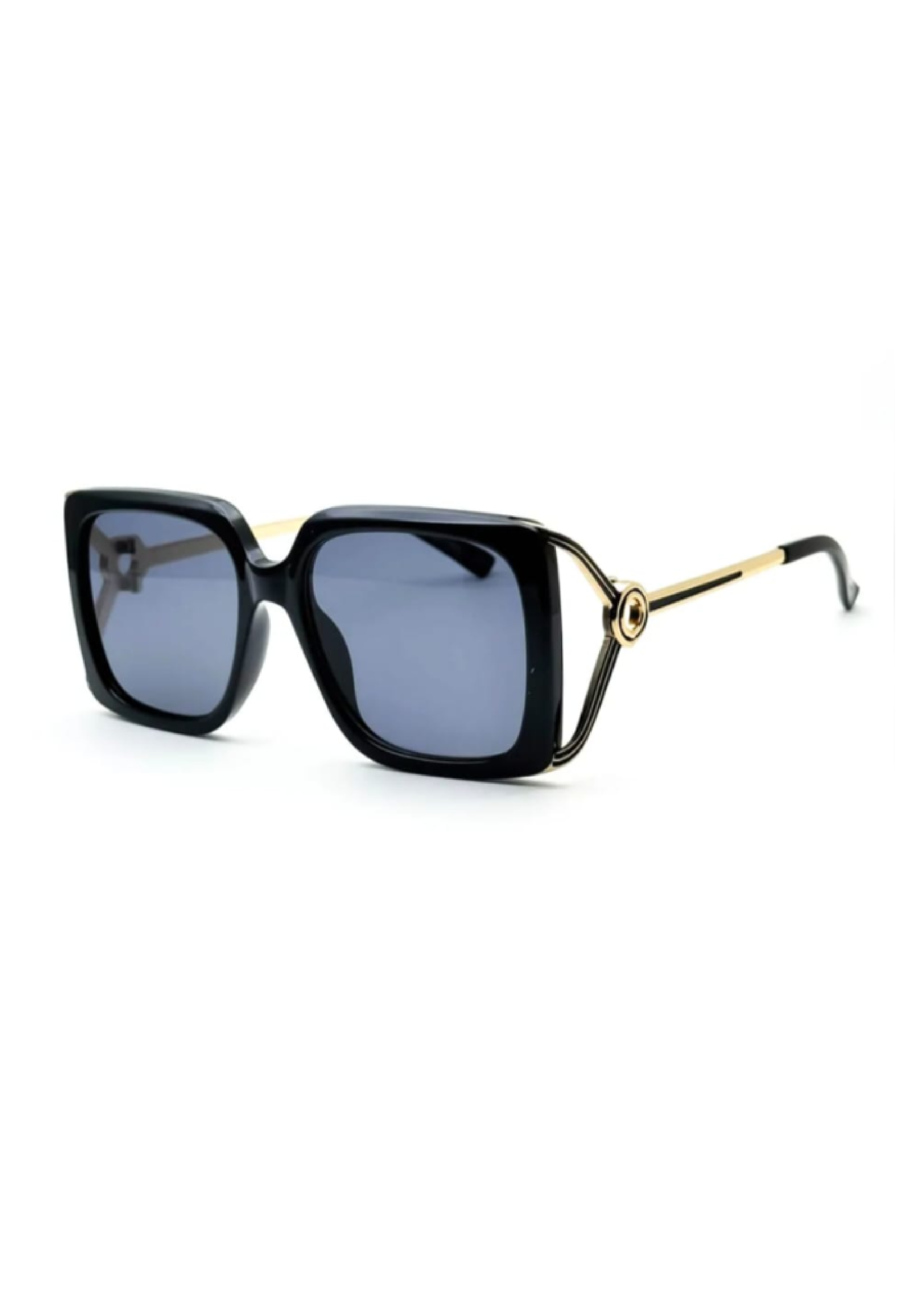 Libra Black Square Sunglasses