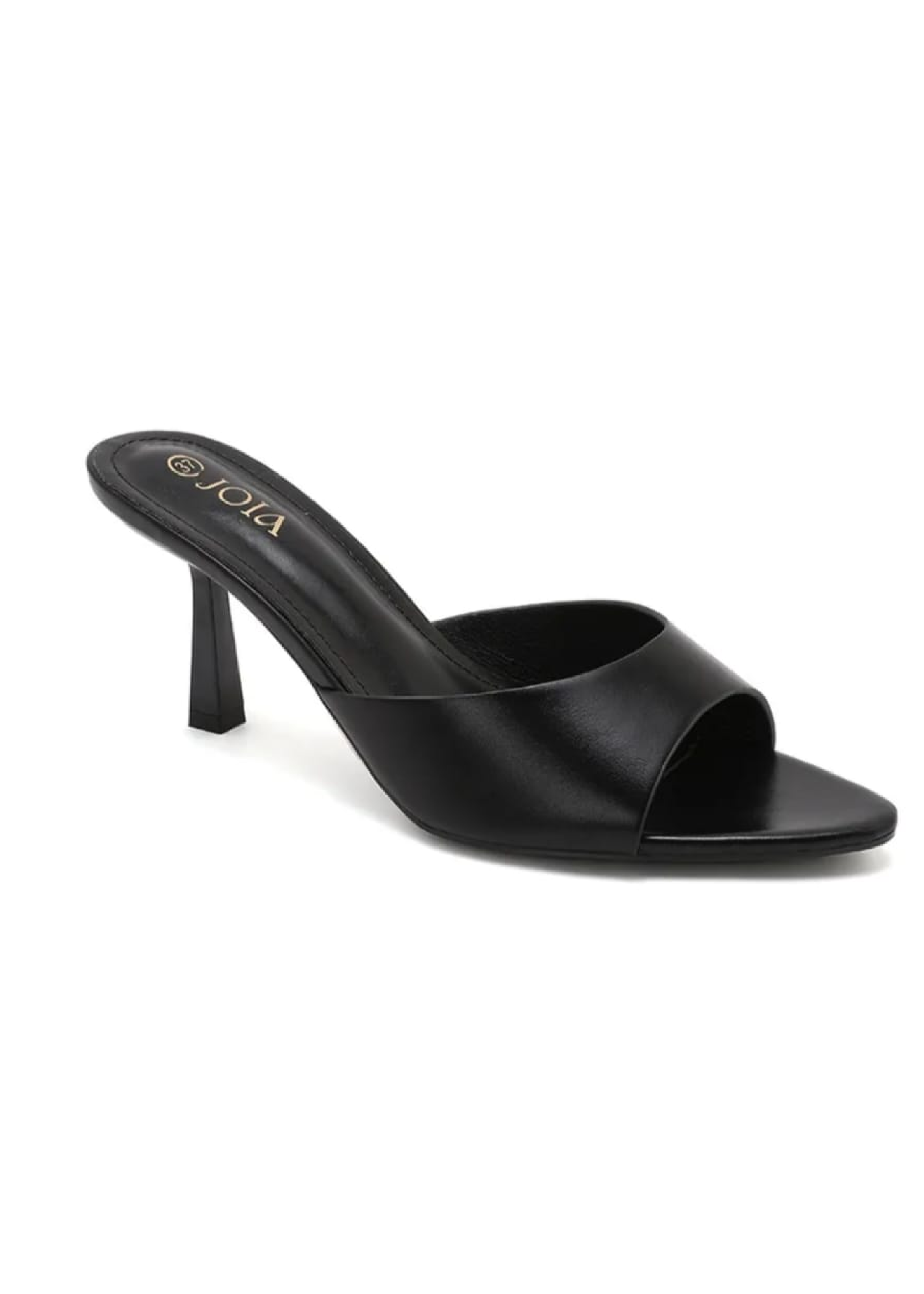 Crysta Black Heeled Sandals