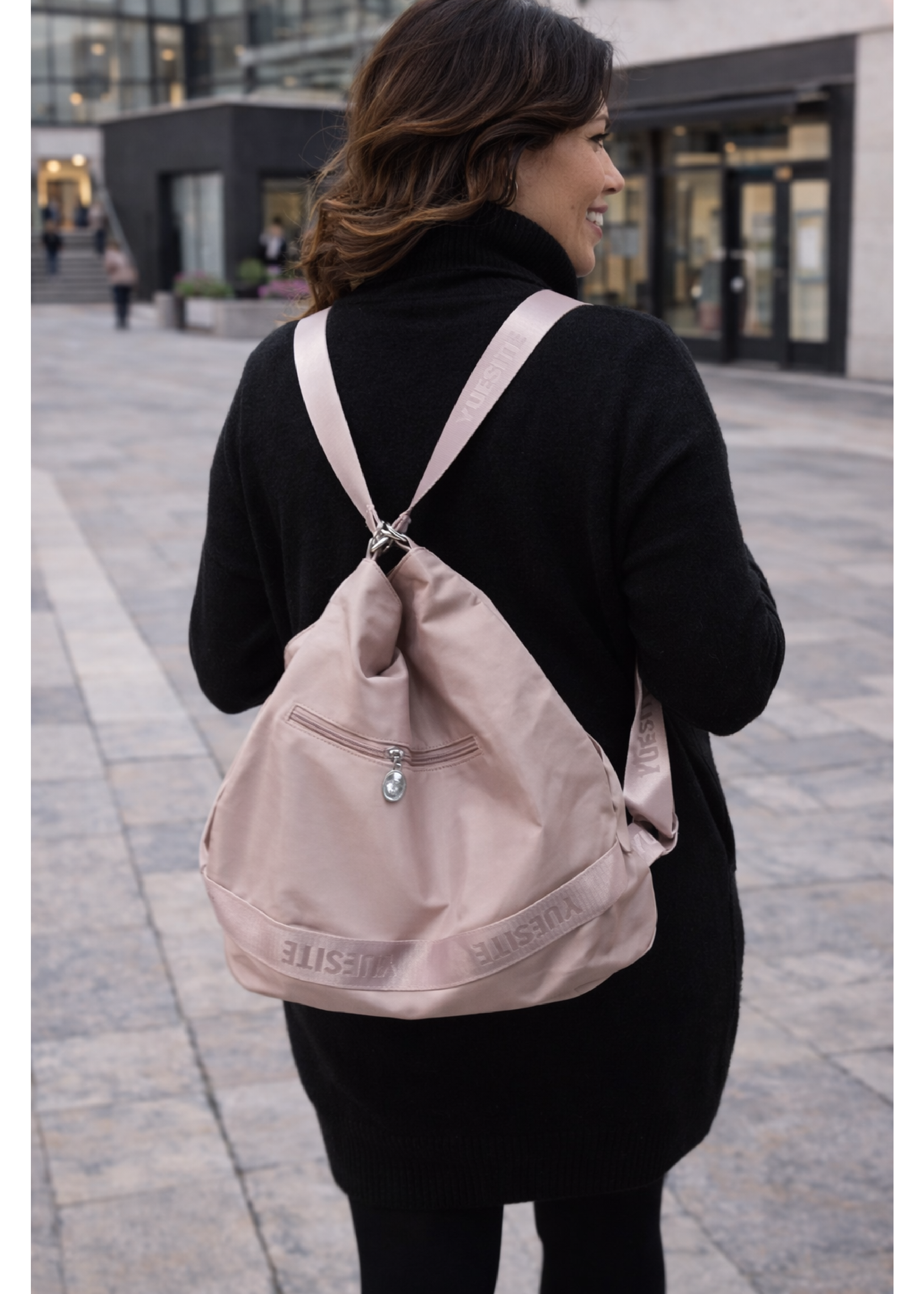 Dana Pink Convertible Backpack Shoulderbag