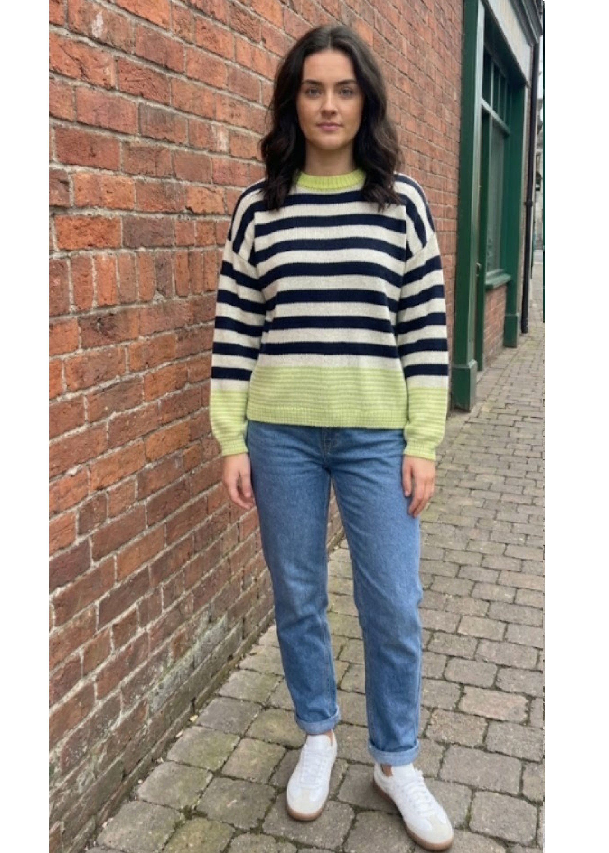 Carmella Navy Stripe Jumper