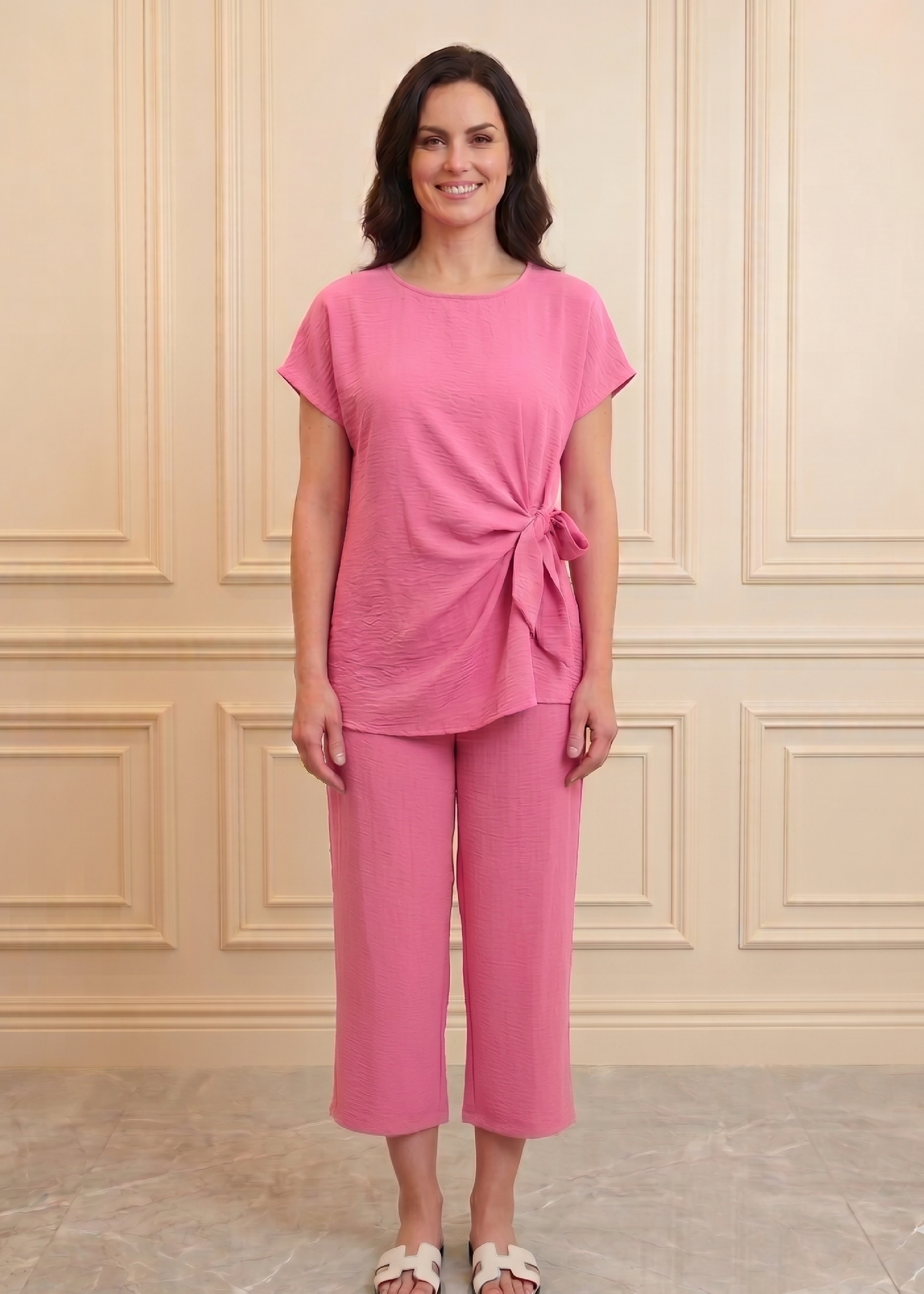 Hilary Pink Side Knot Set