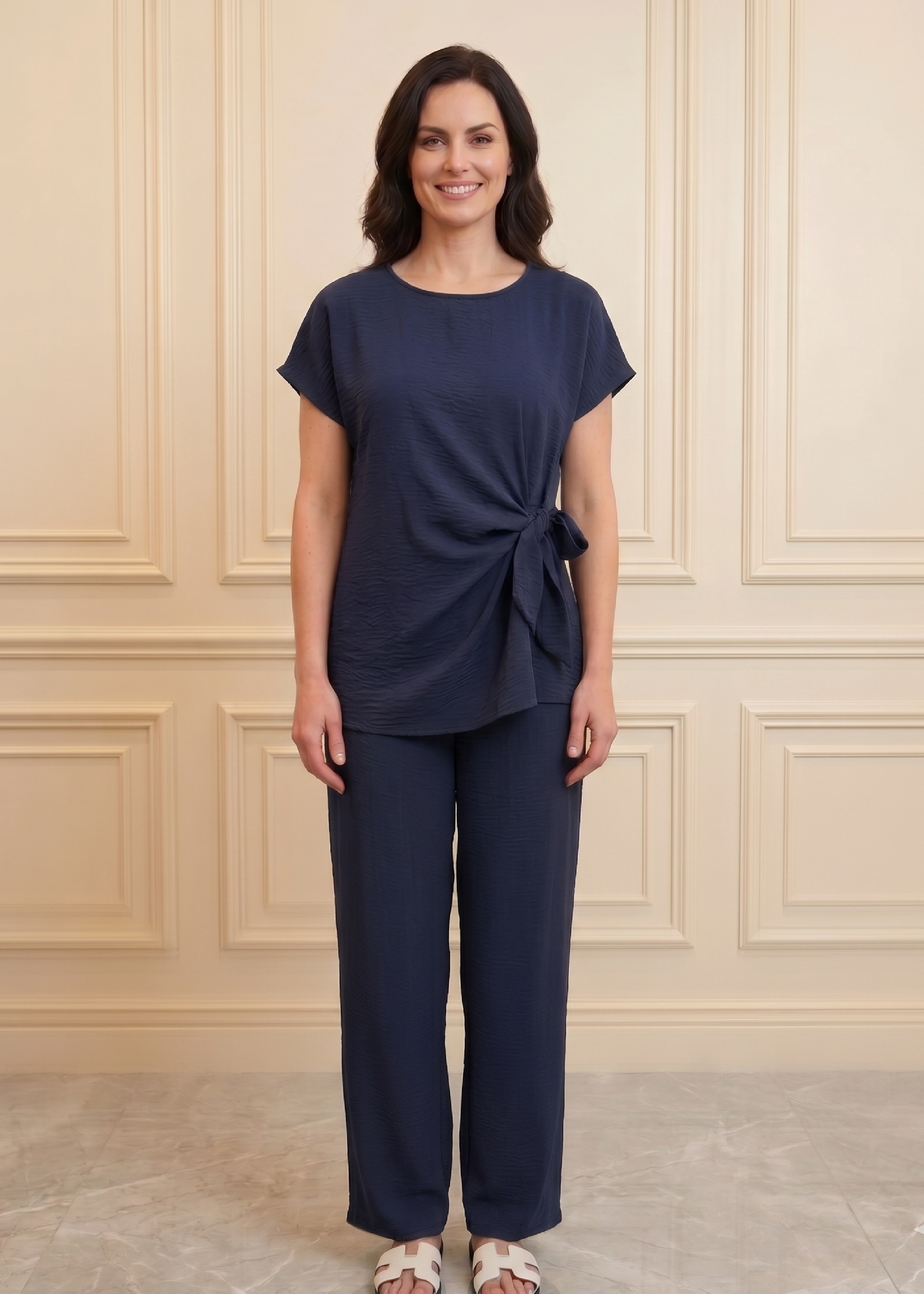 Attracta Navy Side Knot Set