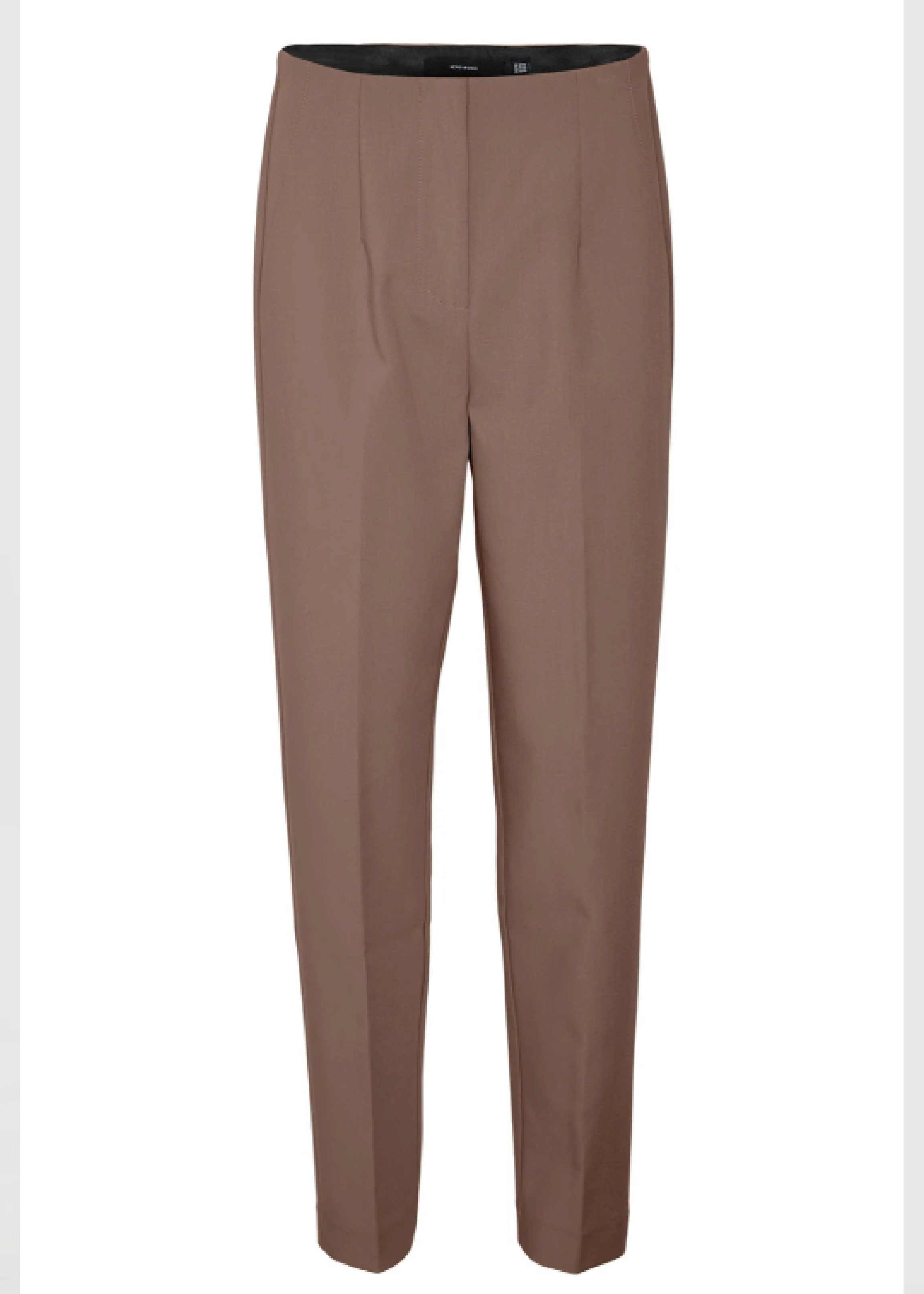 Sandy Brown Lentils High Waist Trousers