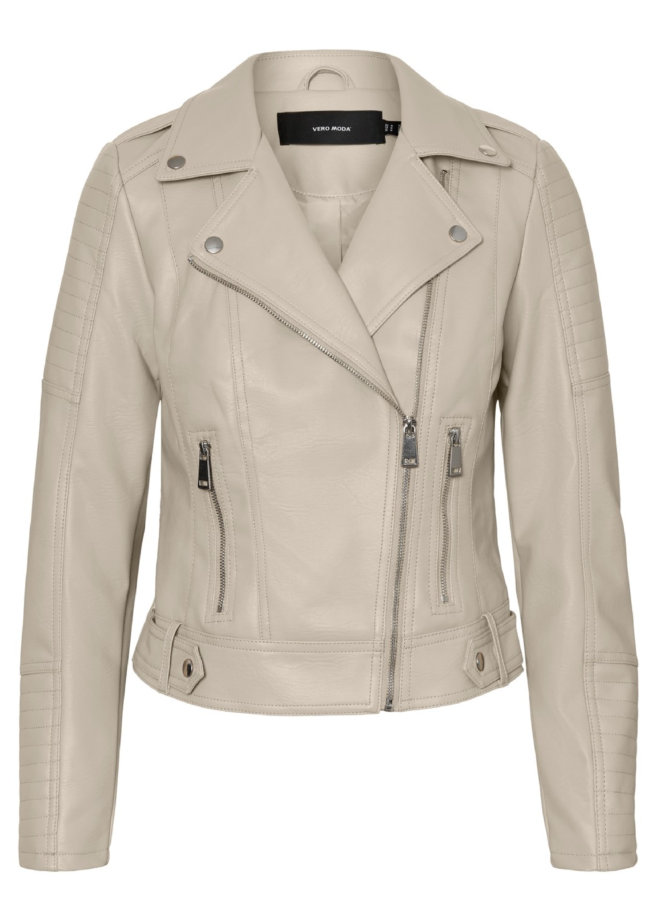 Kerriultra Oatmeal Coated Biker Jacket