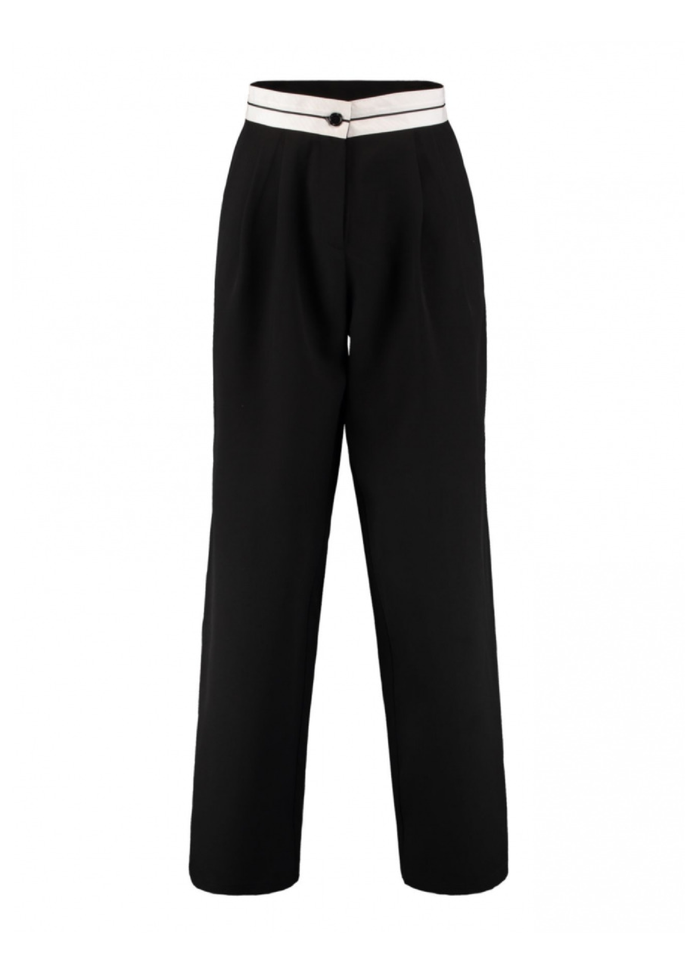 Amalia Black Wide Leg Trousers