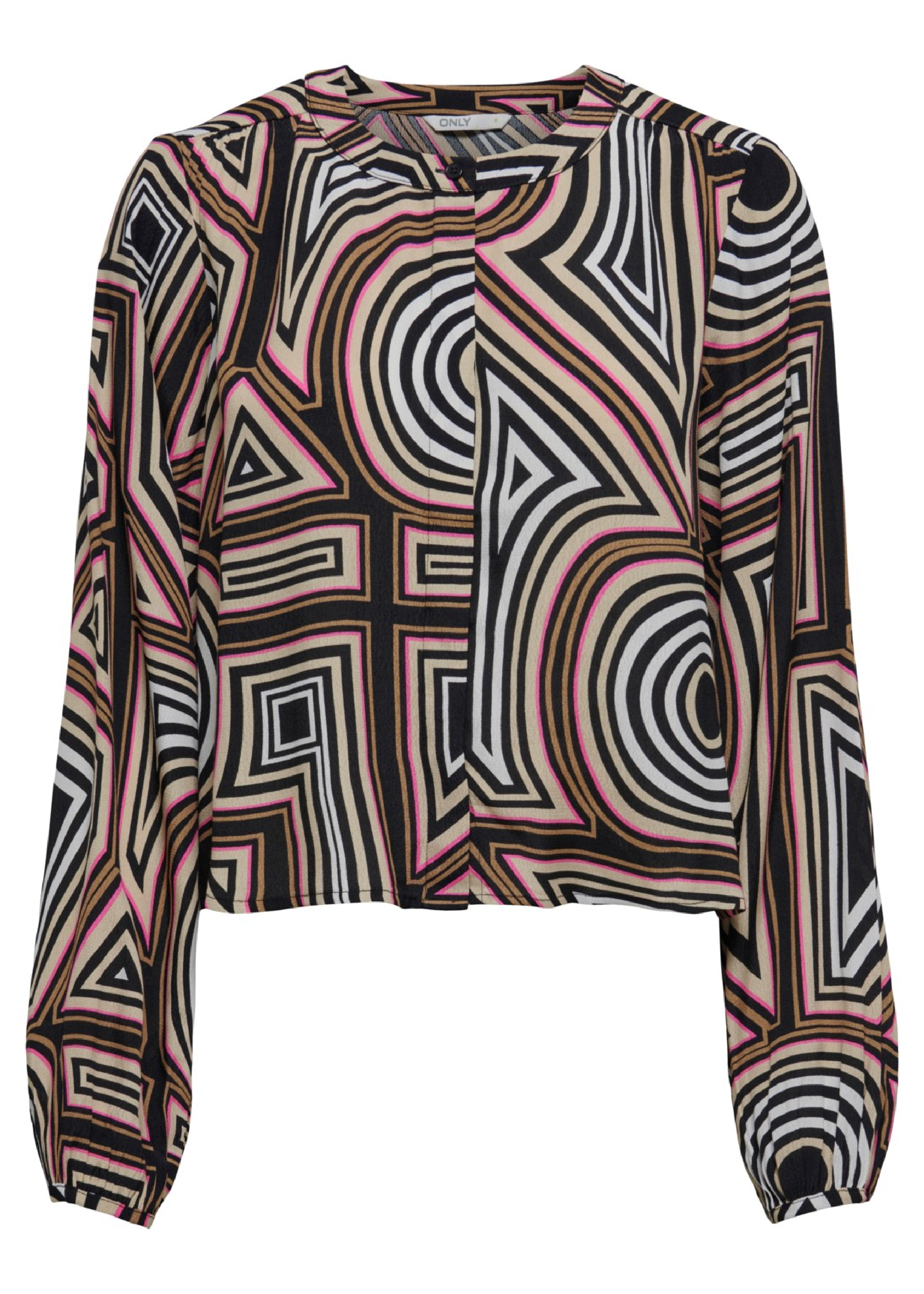Mendes Black Graphic Pattern Blouse
