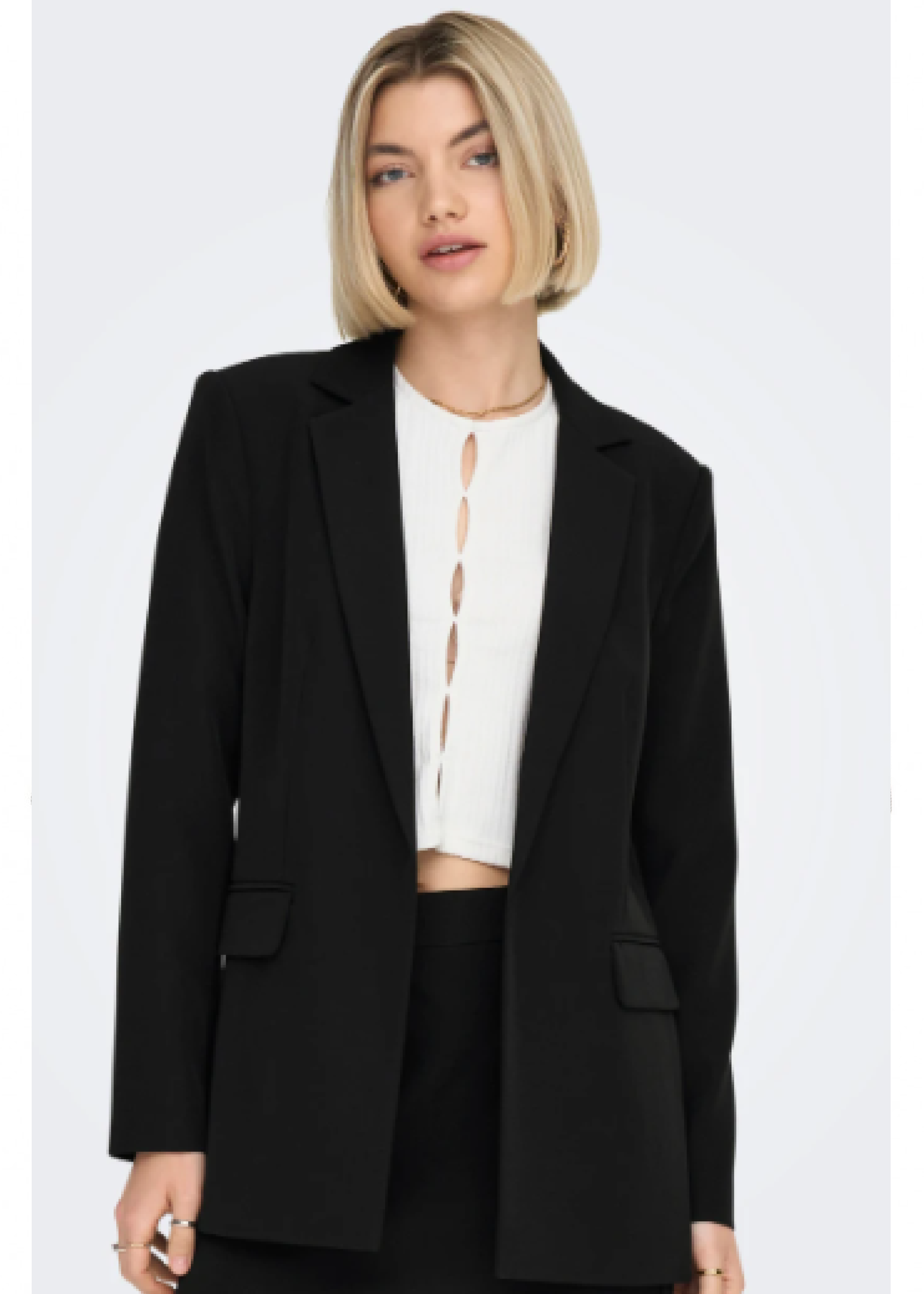 Elly Black Loose Fit Blazer