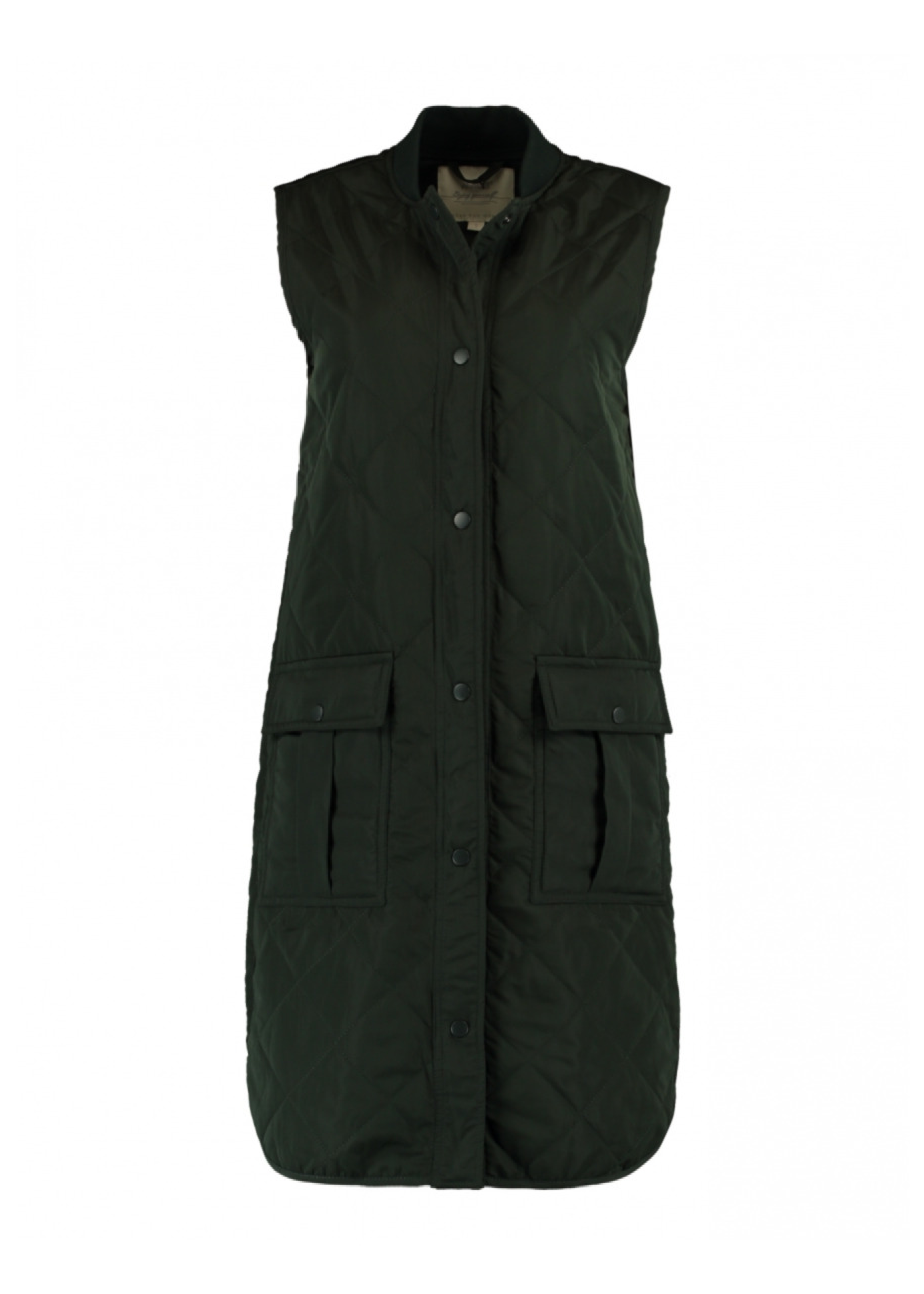 Nola Dark Green Quilted Gilet