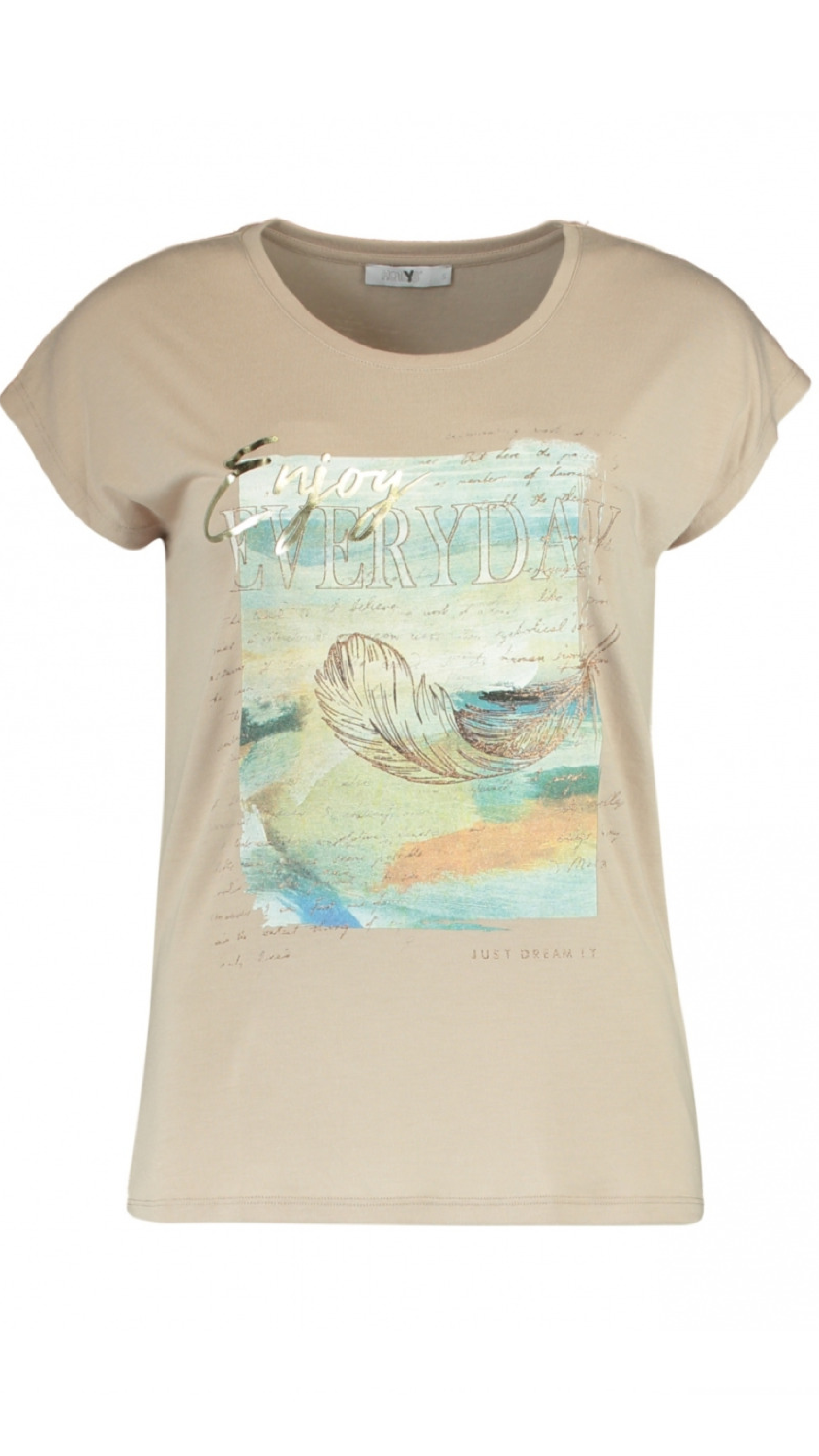 Elina Beige ENJOY Everyday T-Shirt