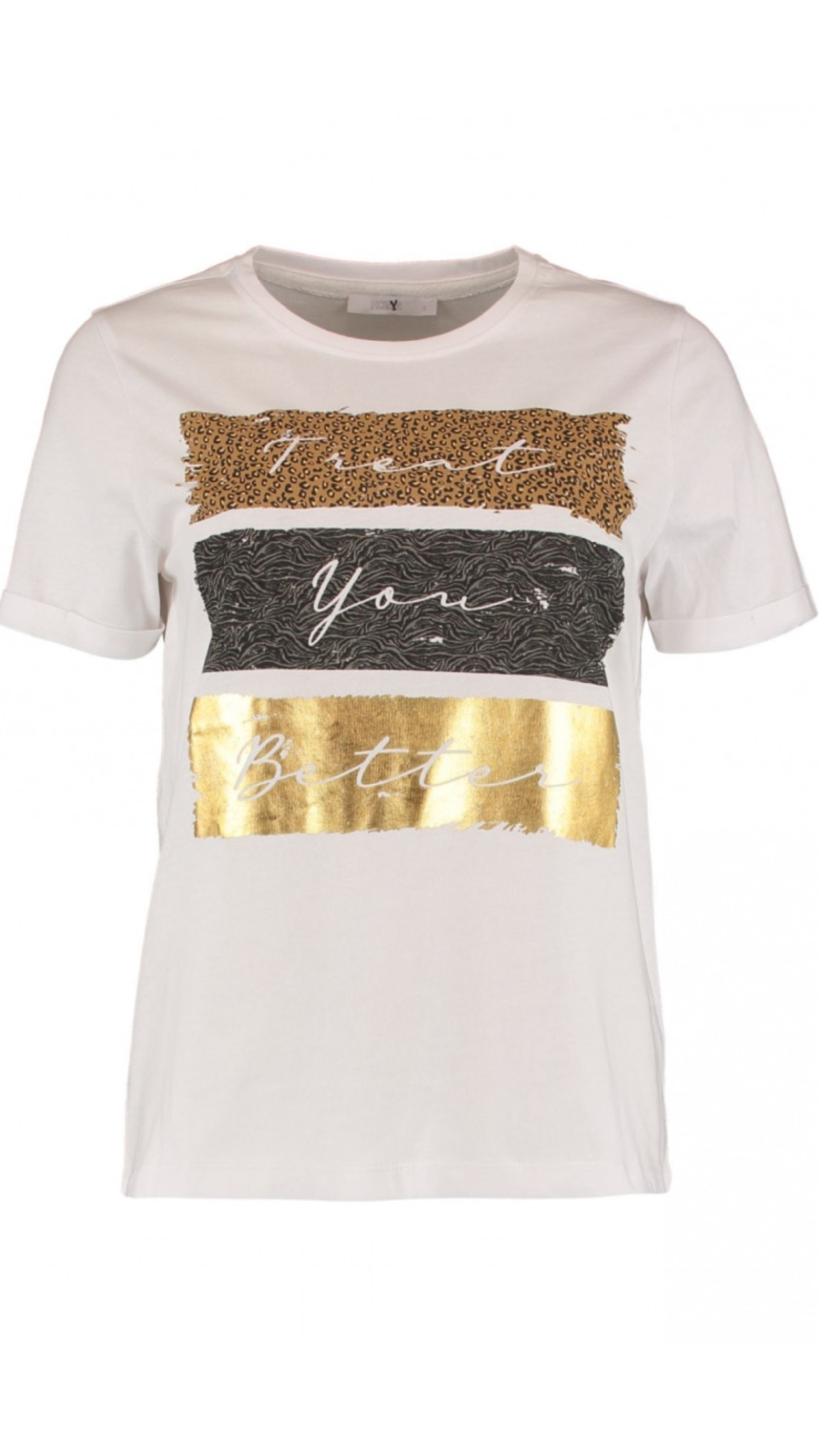 Valea White Animal Prints T-Shirt